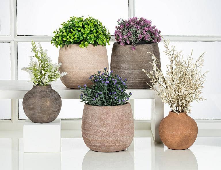 Coarse Texture Vase-4"H