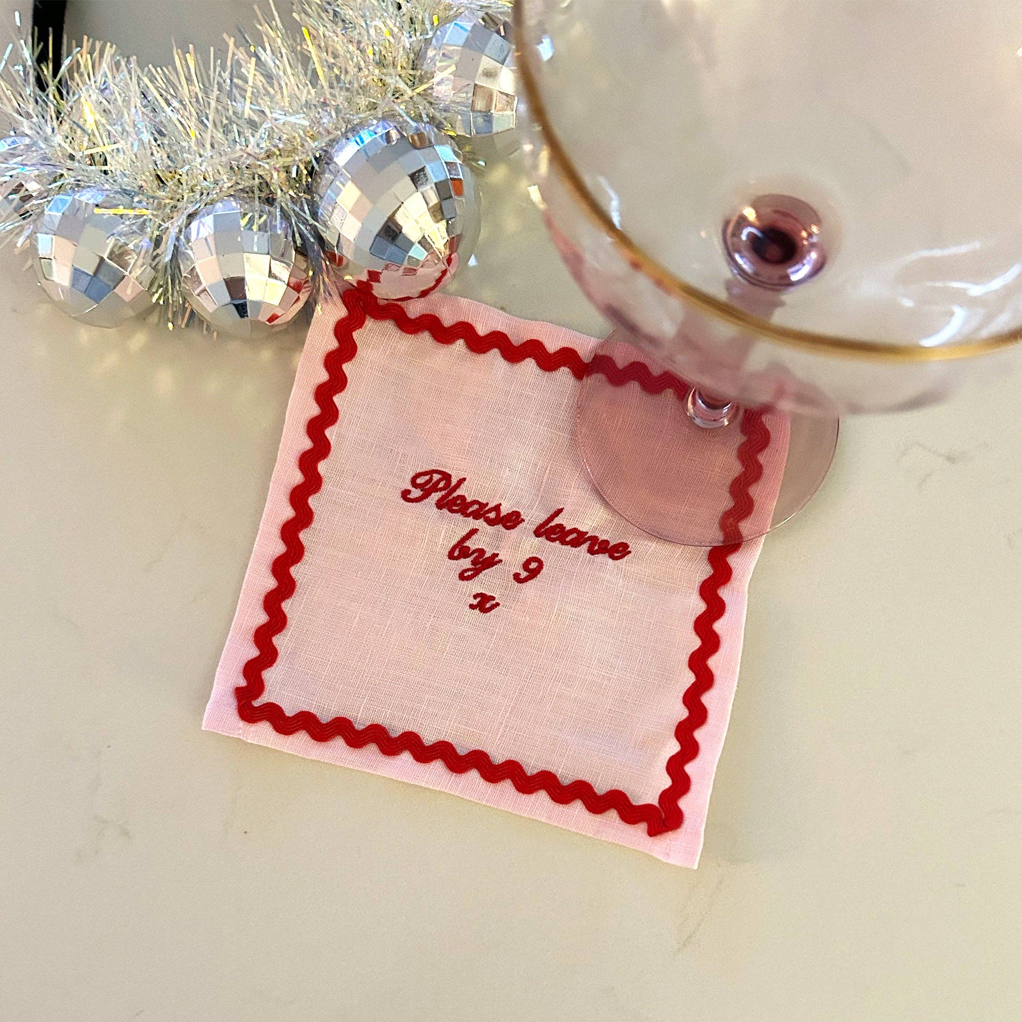 Please Leave by 9 - Pink