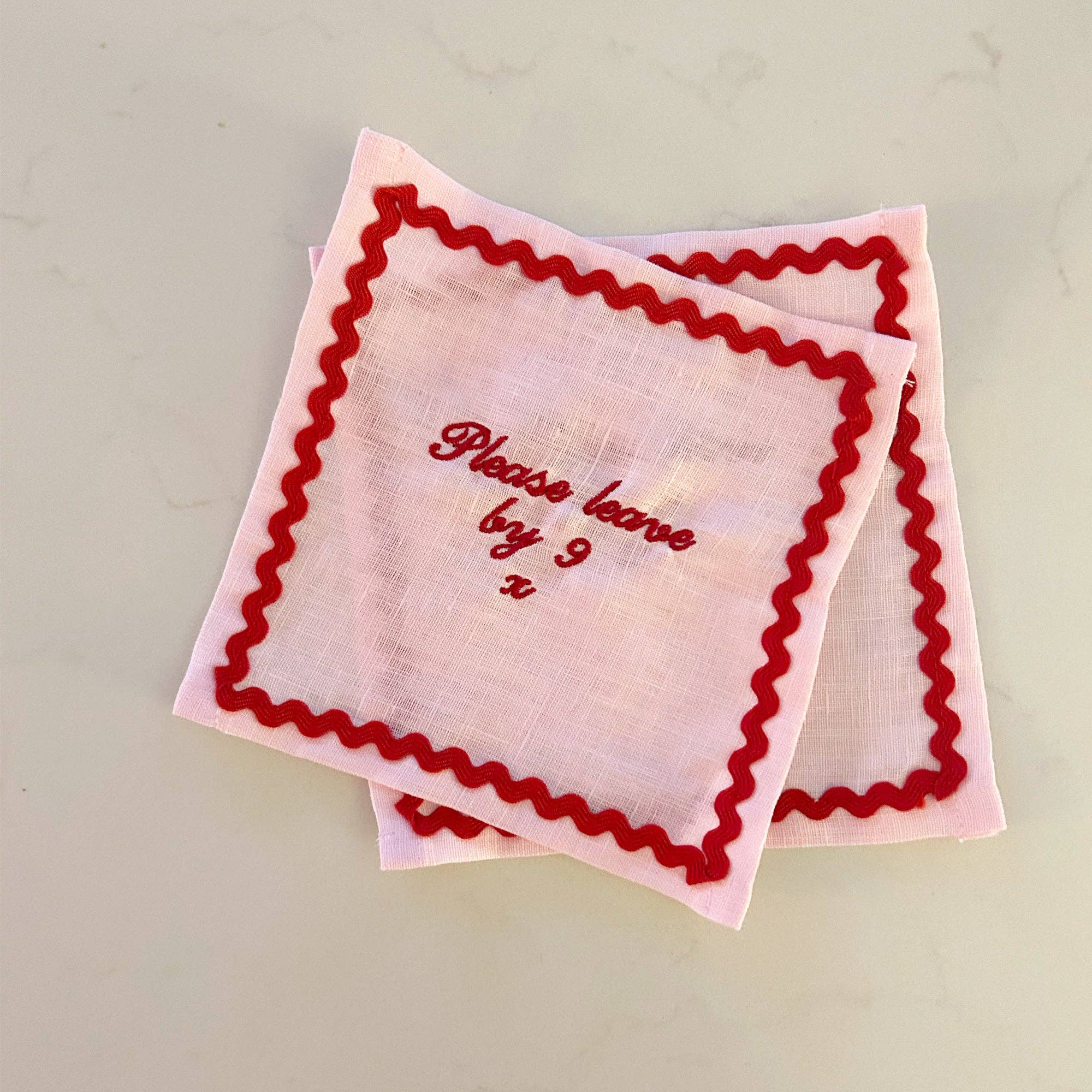 Please Leave by 9 - Pink