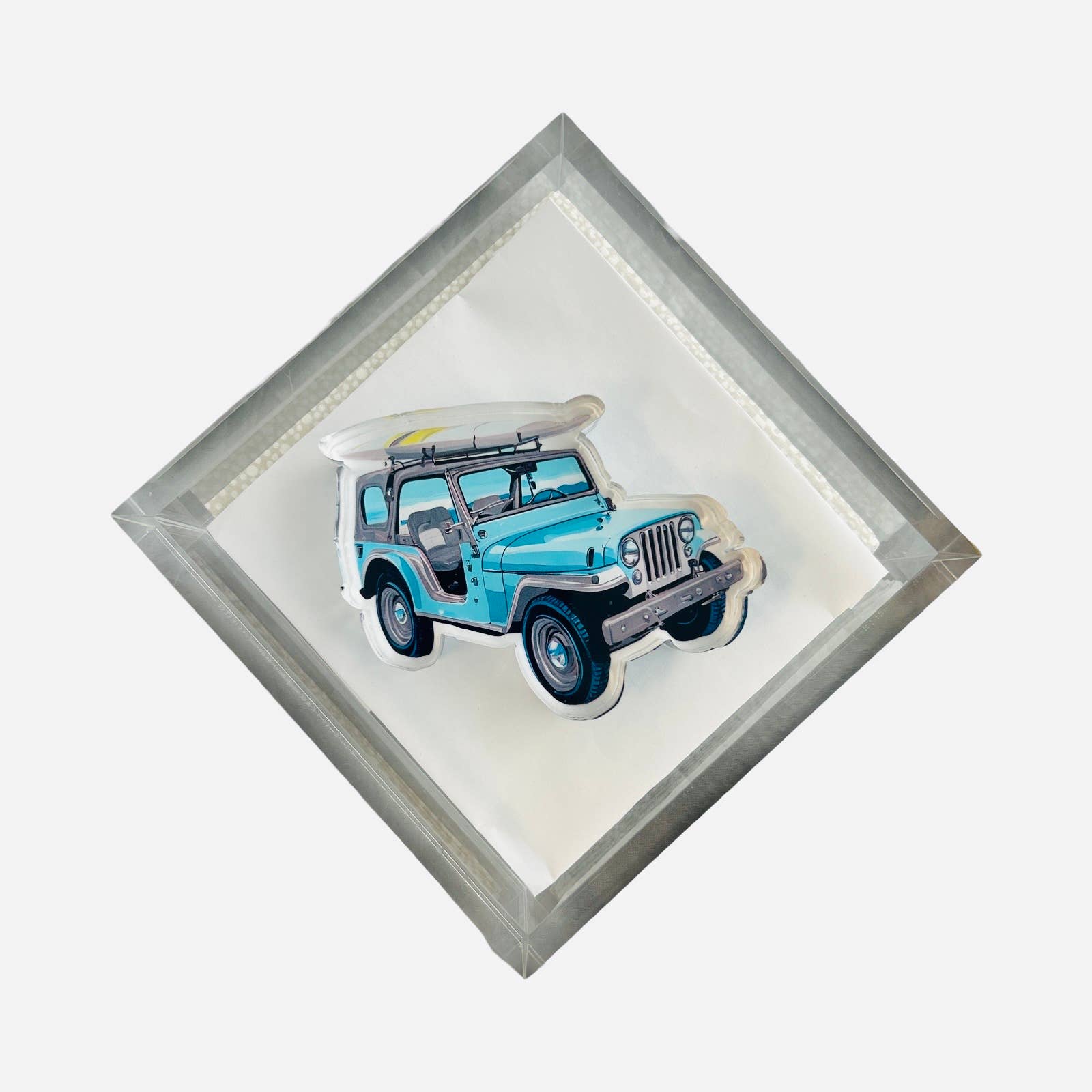 Acrylic Napkin Weight, Jeep