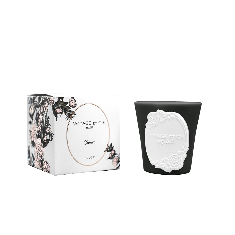 Voyage et cie-Black Cameo Candle