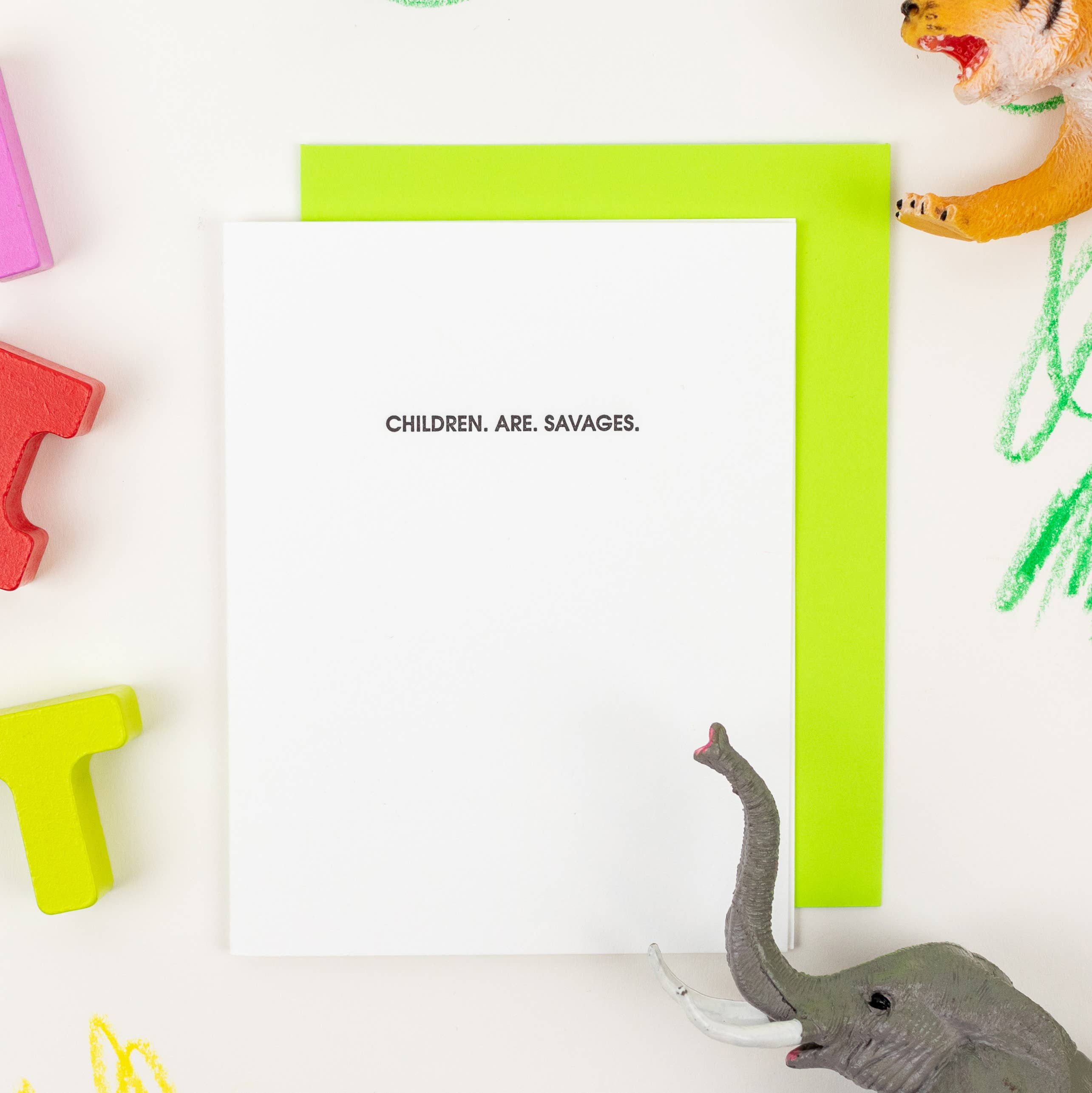 Children Are Savages Funny Parent Greeting Card