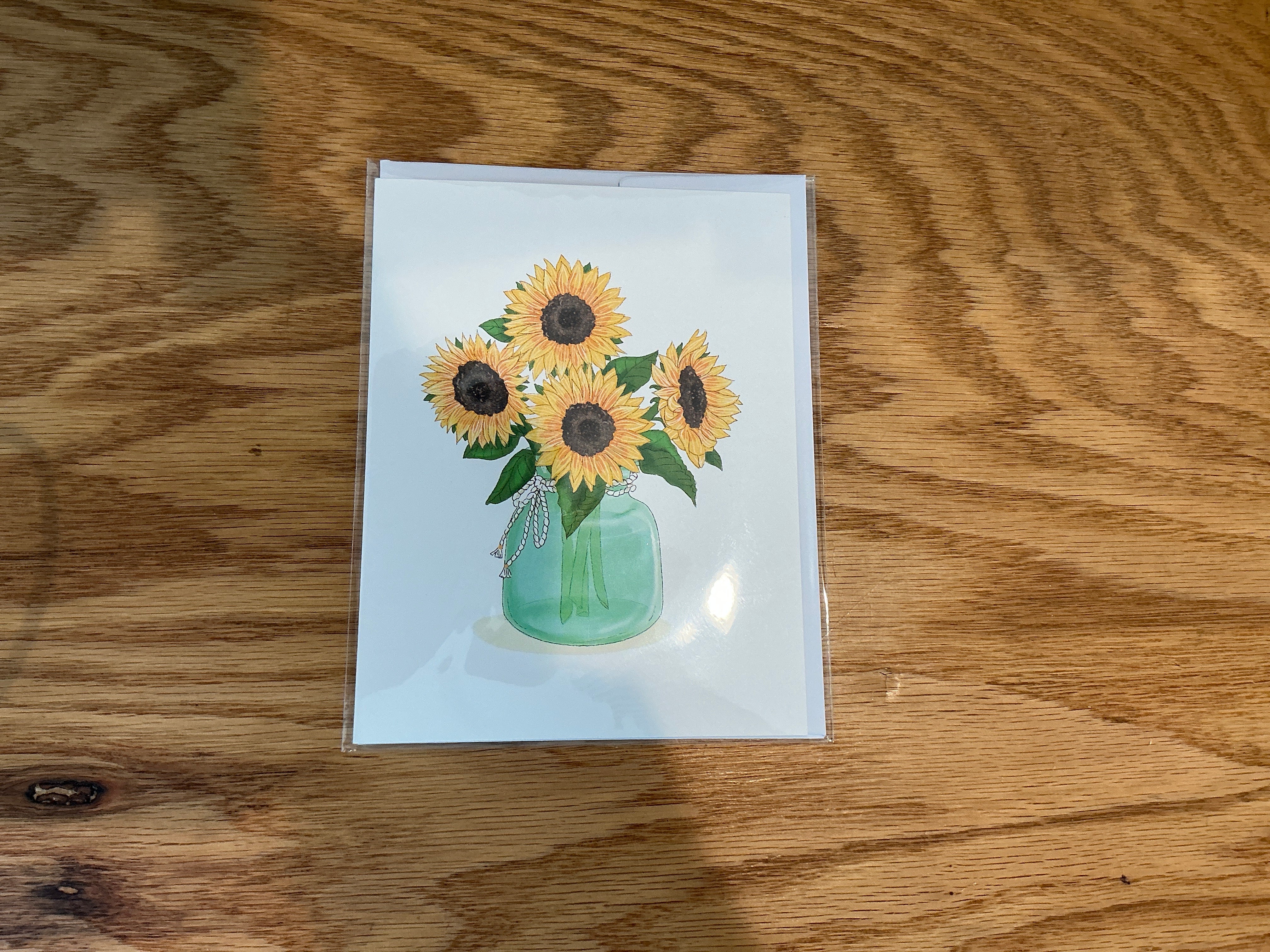 Sunflower greeting card