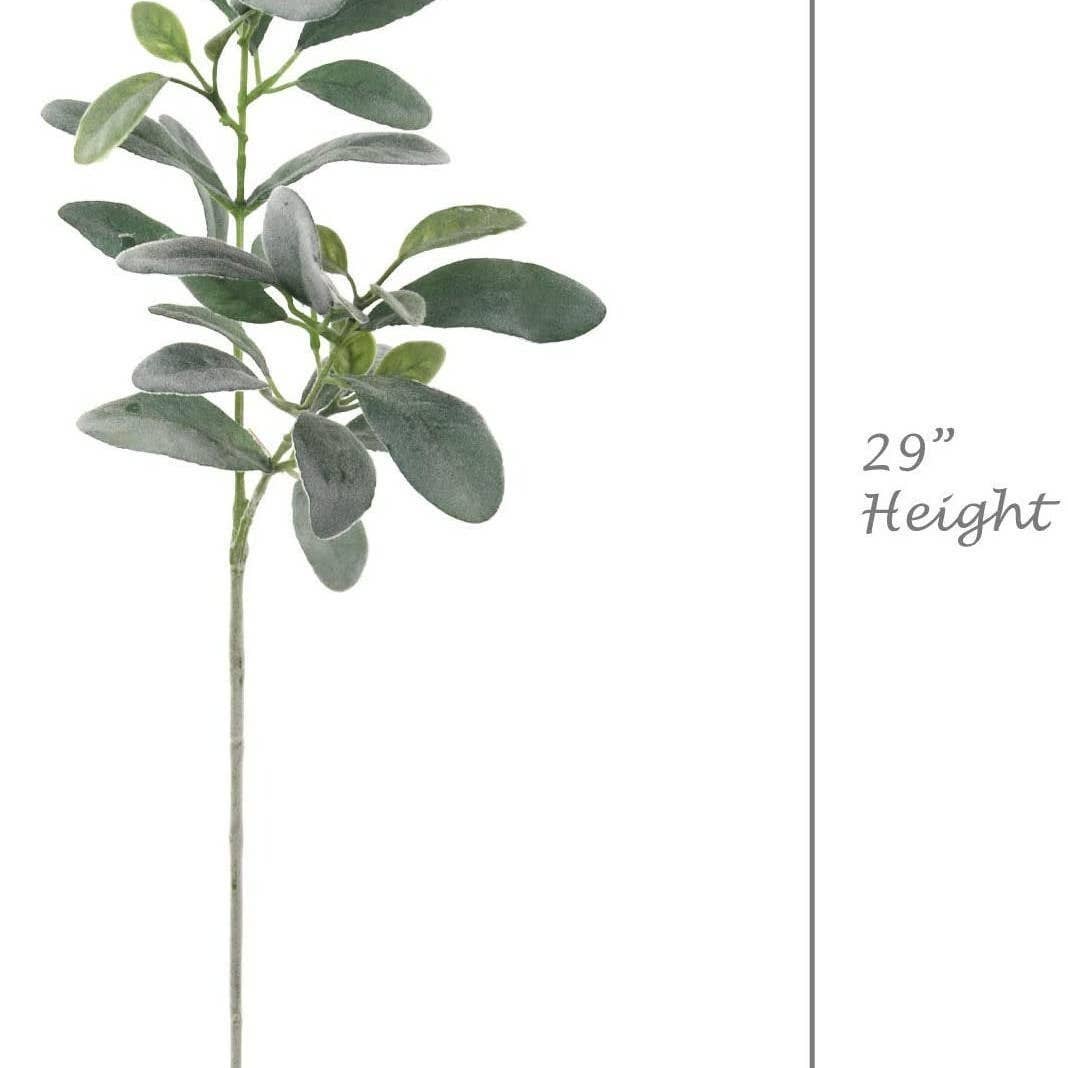 29" Lambs Ear Faux Flower - Realistic Decorative Stem