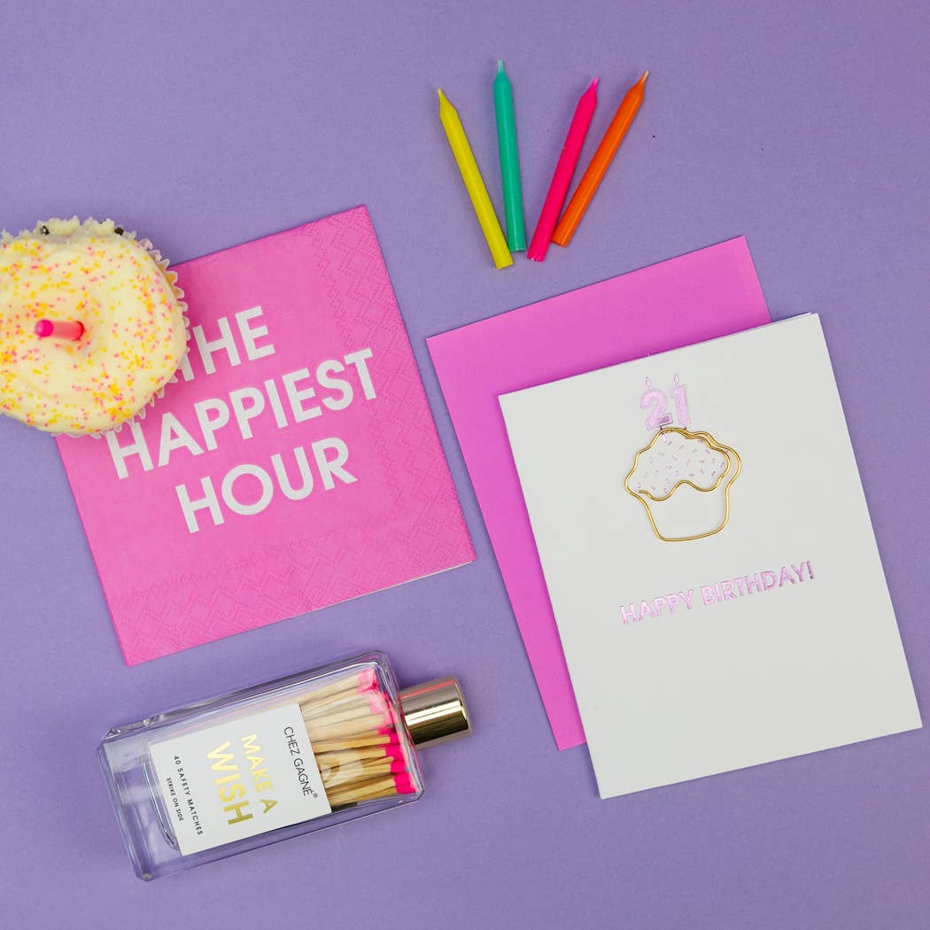 The Happiest Hour - Party Cocktail Napkins, Hostess Gift