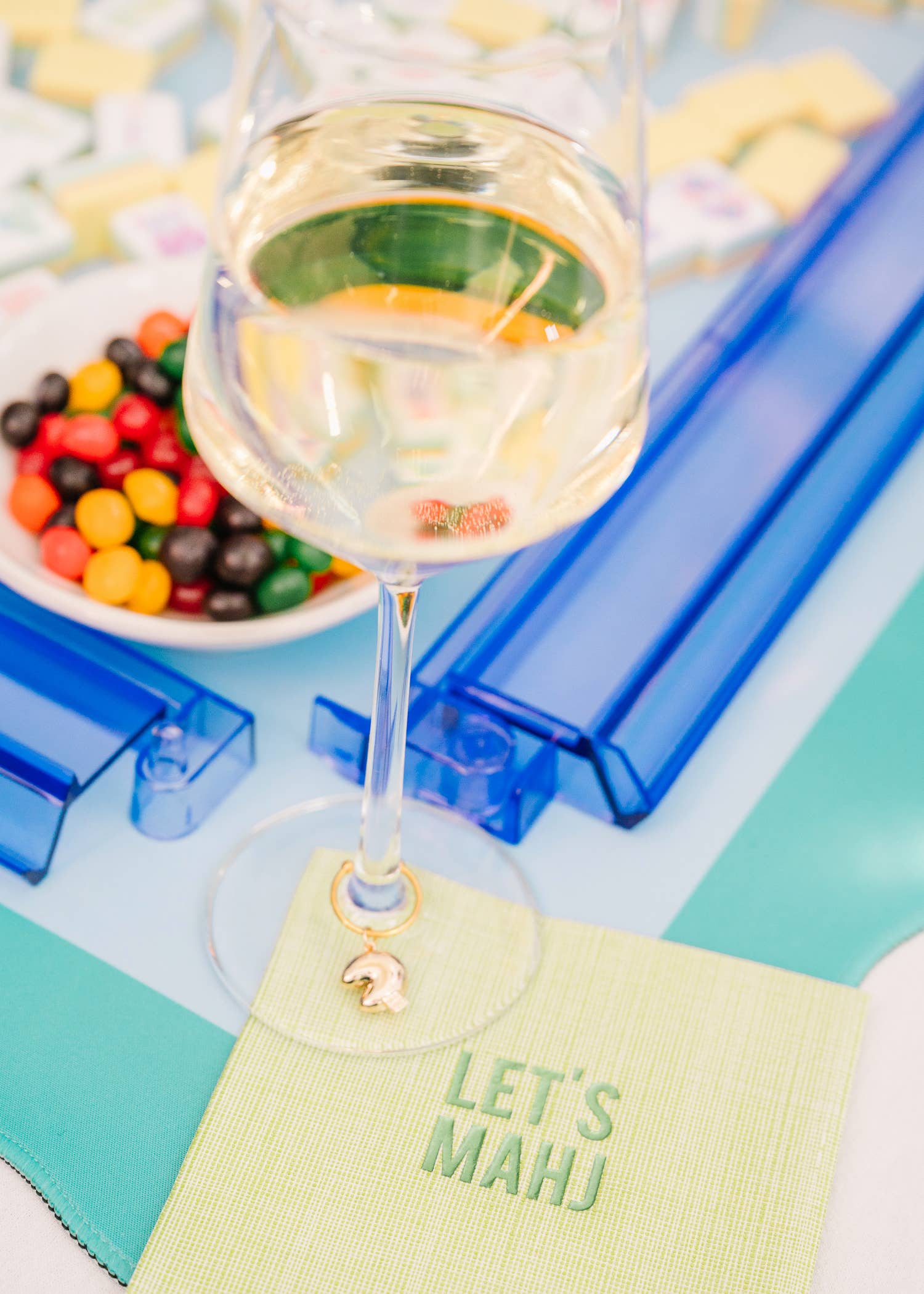 Let’s Mahj Disposable Cocktail Napkins –Mahjong Party & Game