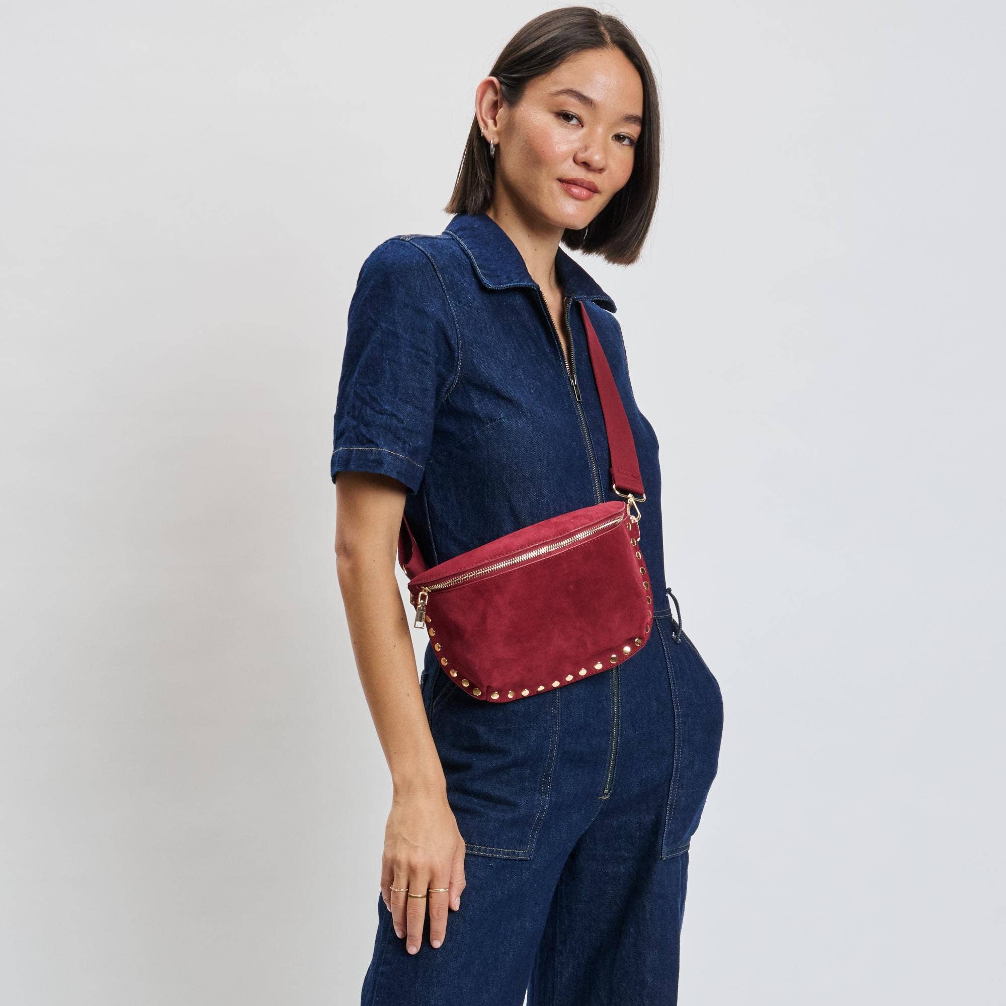 Moda Luxe Gizelle-Suede Belt Bag