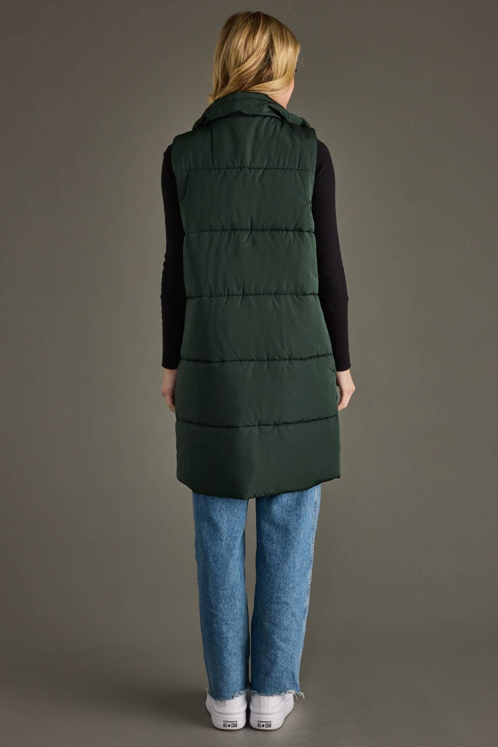 Dk. Green Long Vest