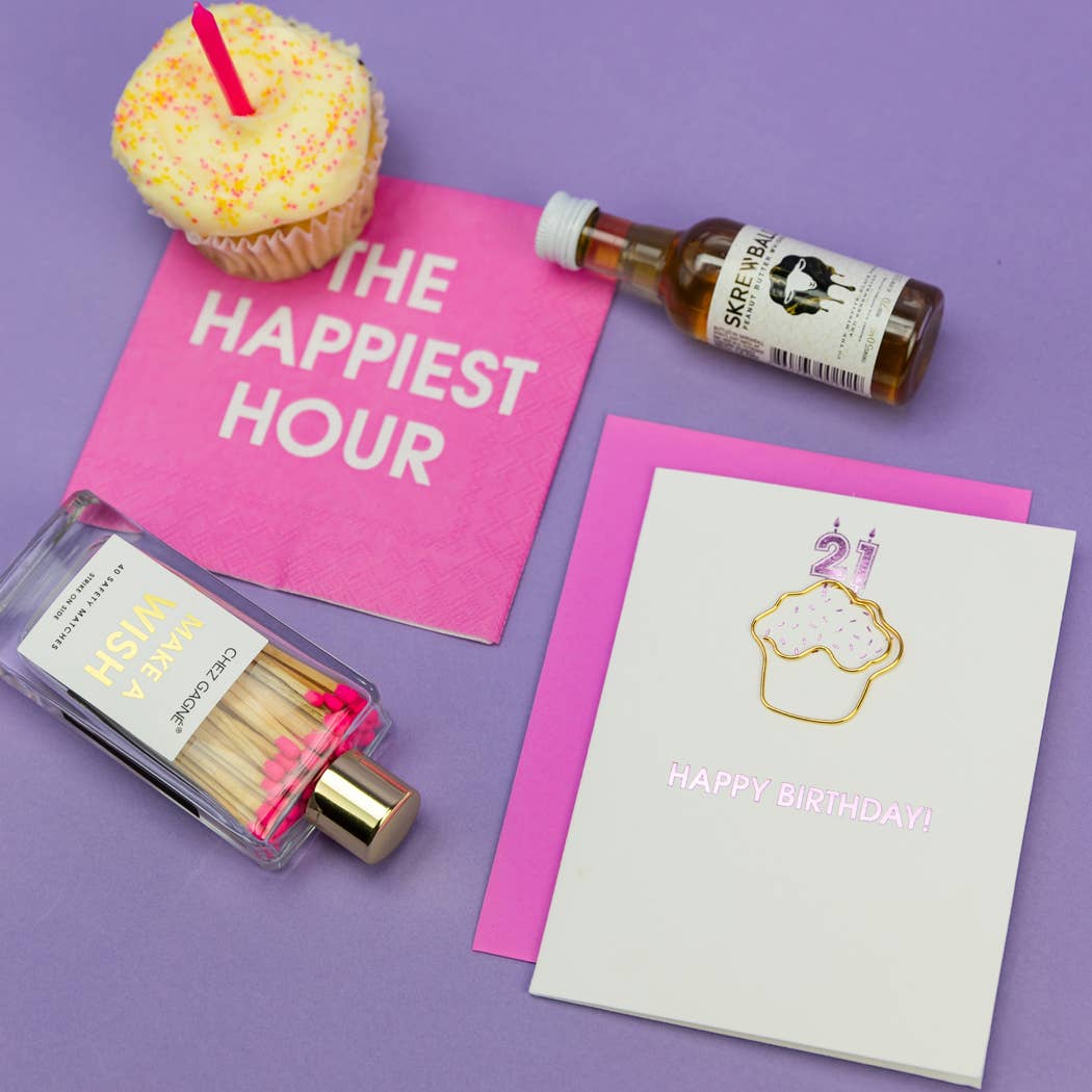 The Happiest Hour - Party Cocktail Napkins, Hostess Gift