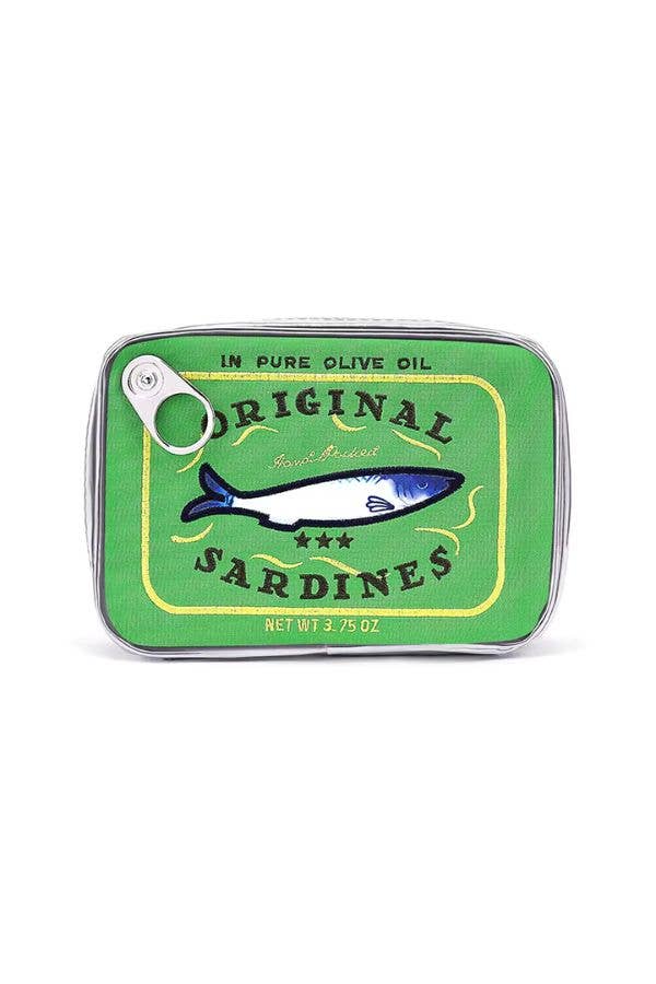 Sardine's Tin Can Gift Cosmetic Bag-Blue