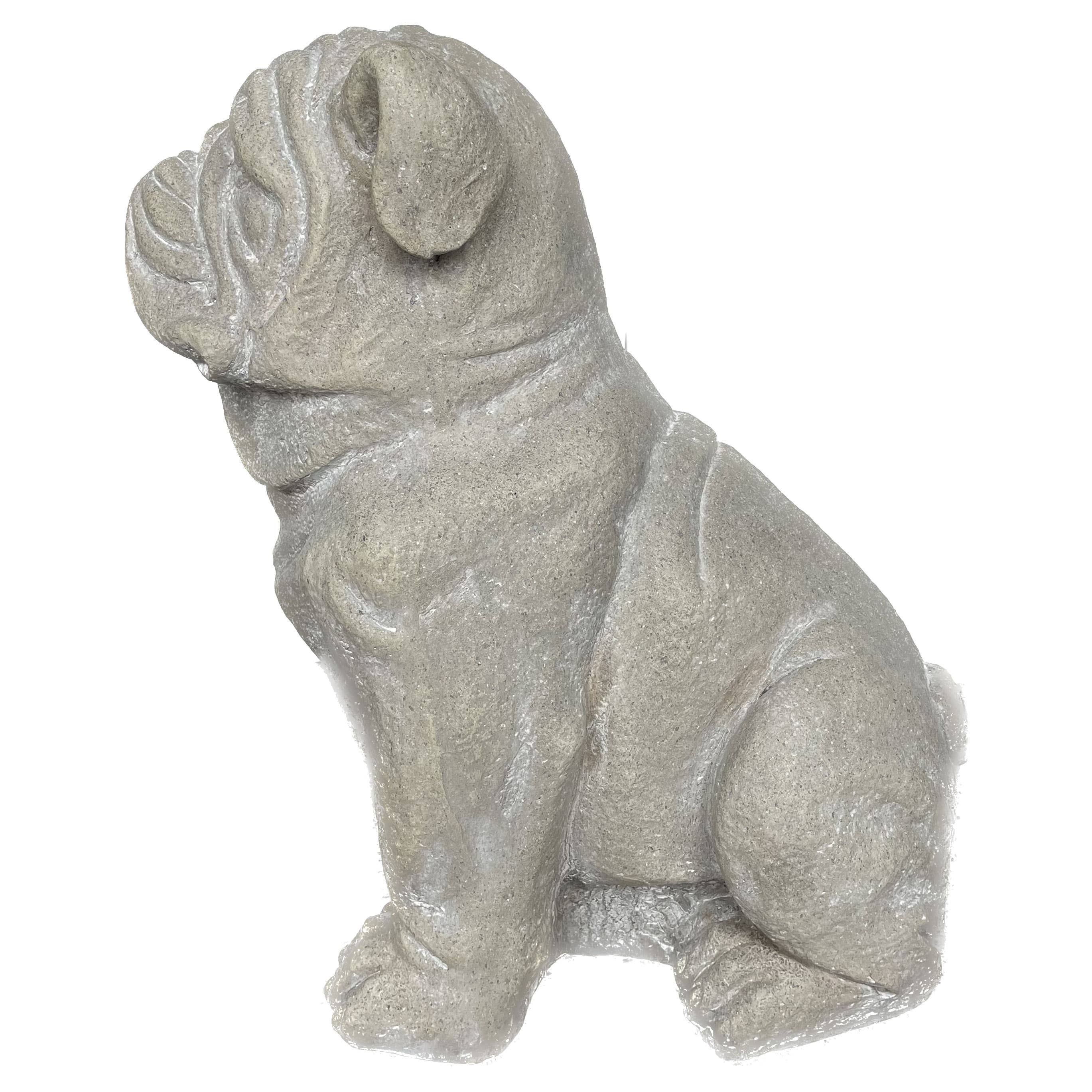 Sitting Bulldog Garden
Resin Statue 16"
