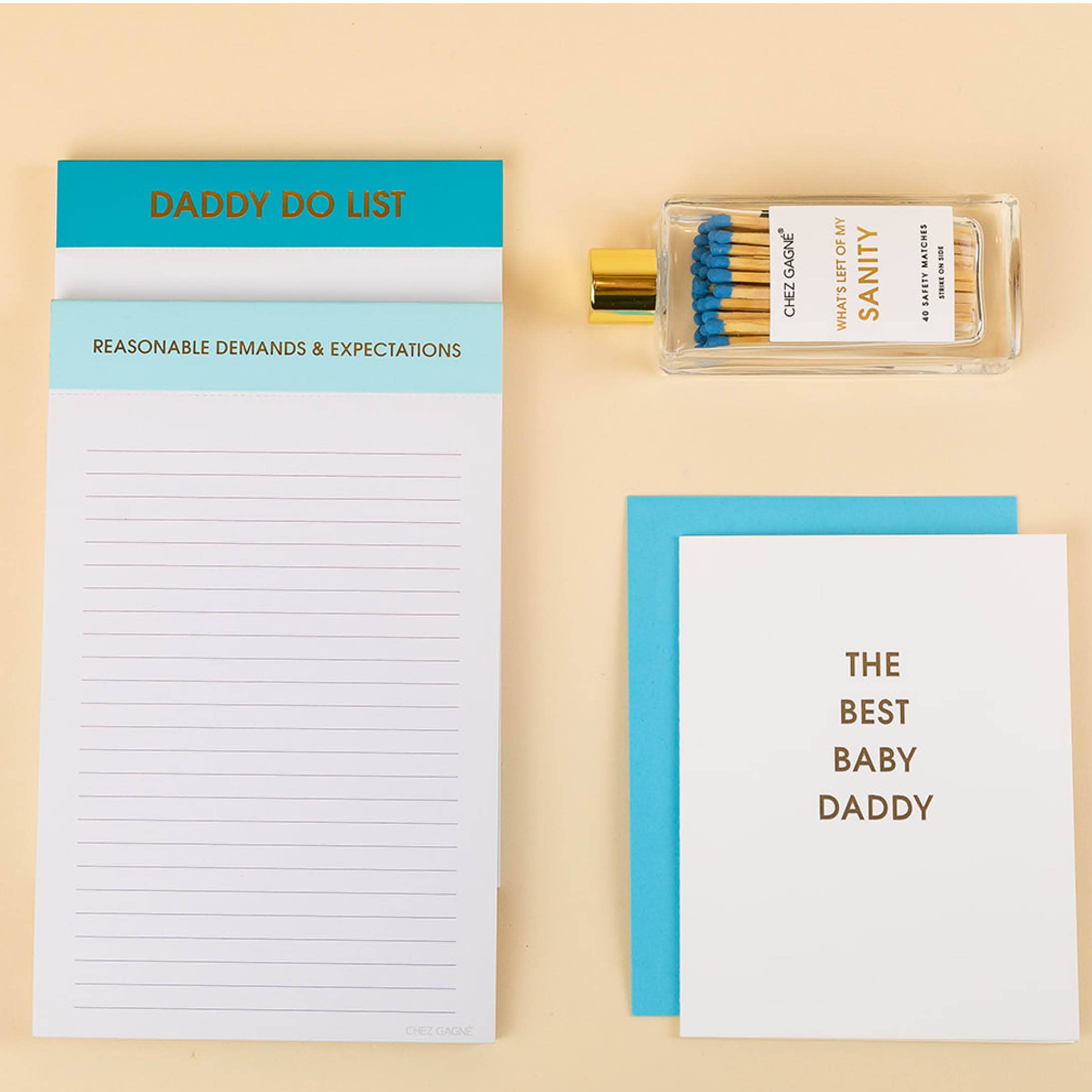 Best Baby Daddy - Father's Day Letterpress Greeting Card