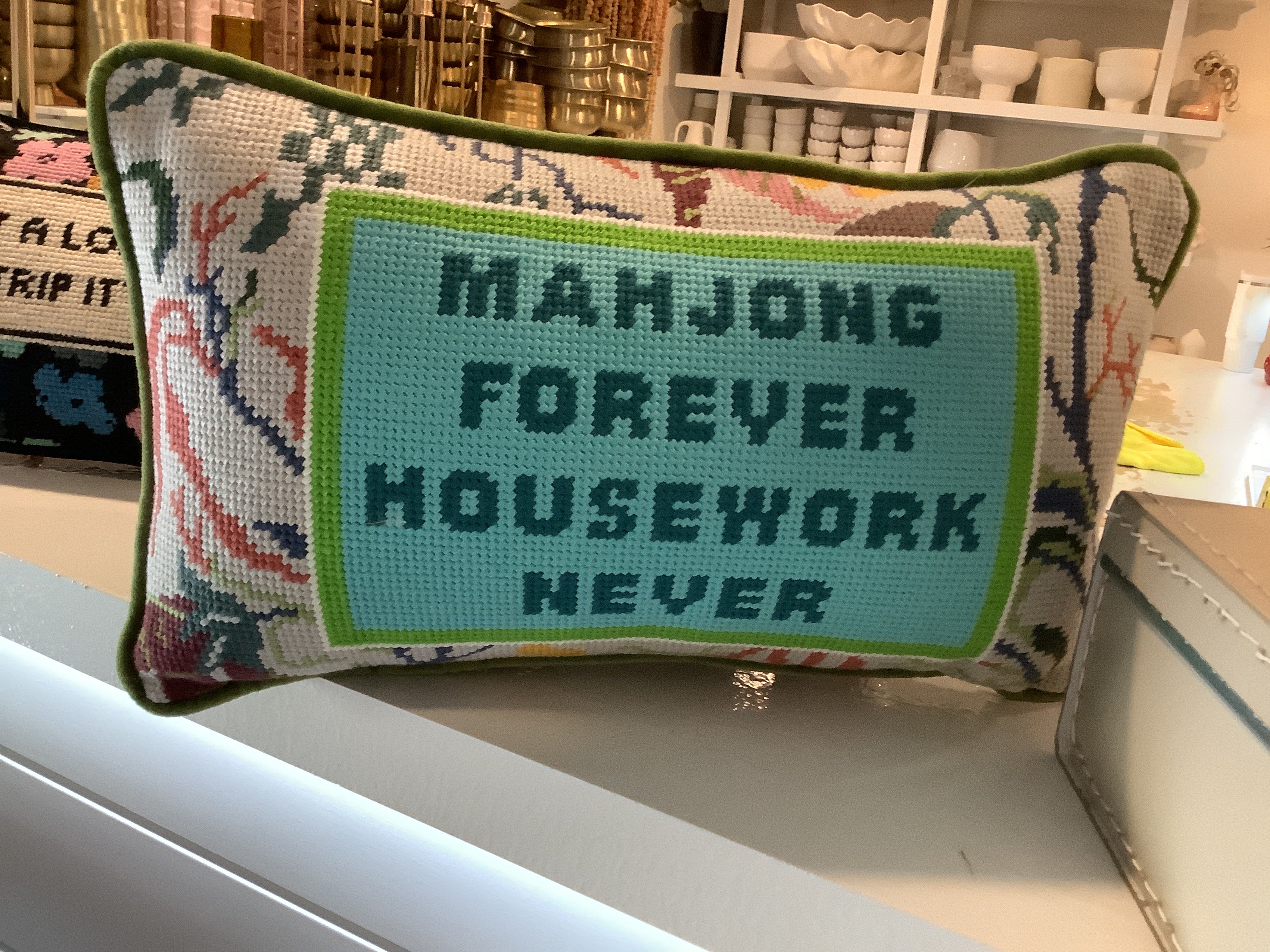 Mahjong pillow