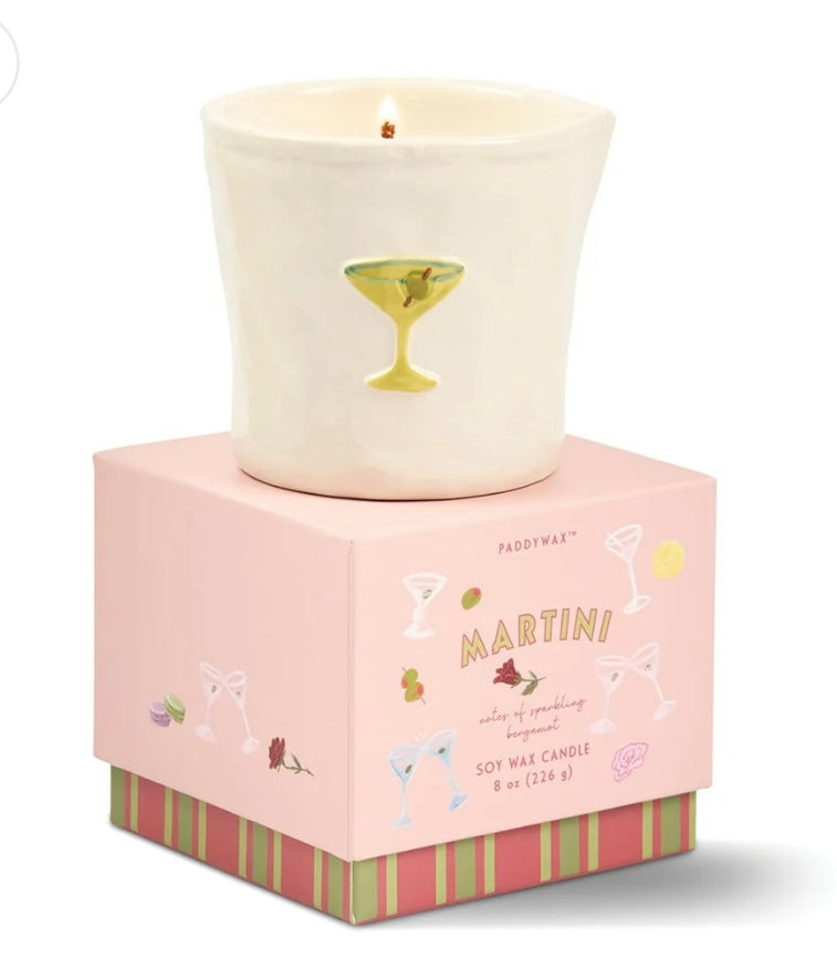 Paddywax Martini 8oz Candle