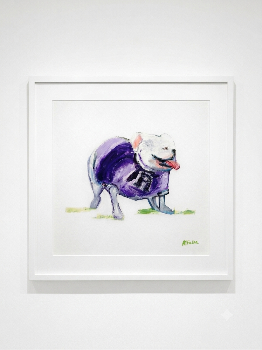 KPalm Fine Art -Bulldog (Framed)