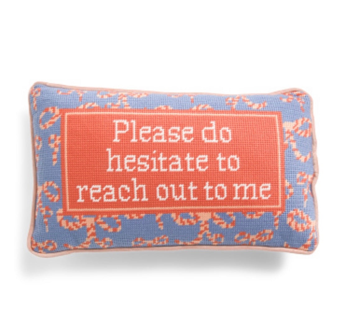 Please hesitate pillow