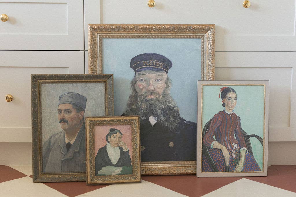 Portrait of a Postman Framed Antique Art