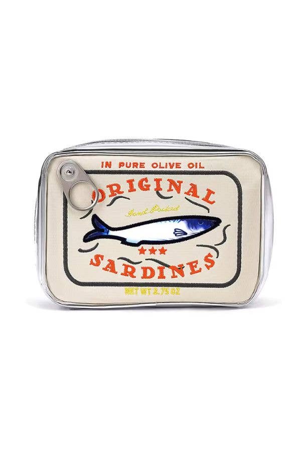 Sardine's Tin Can Gift Cosmetic Bag-Blue