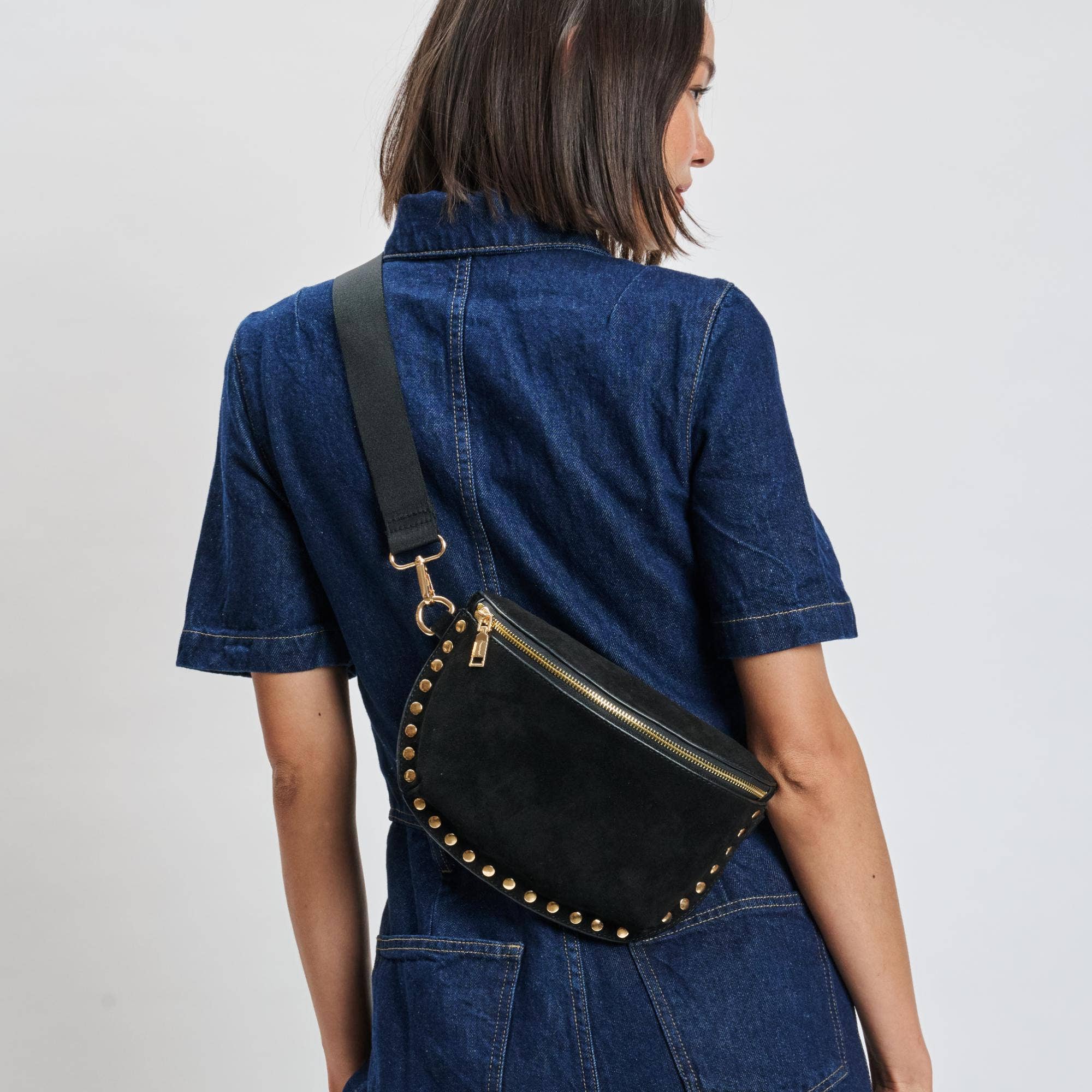 Moda Luxe Gizelle-Suede Belt Bag