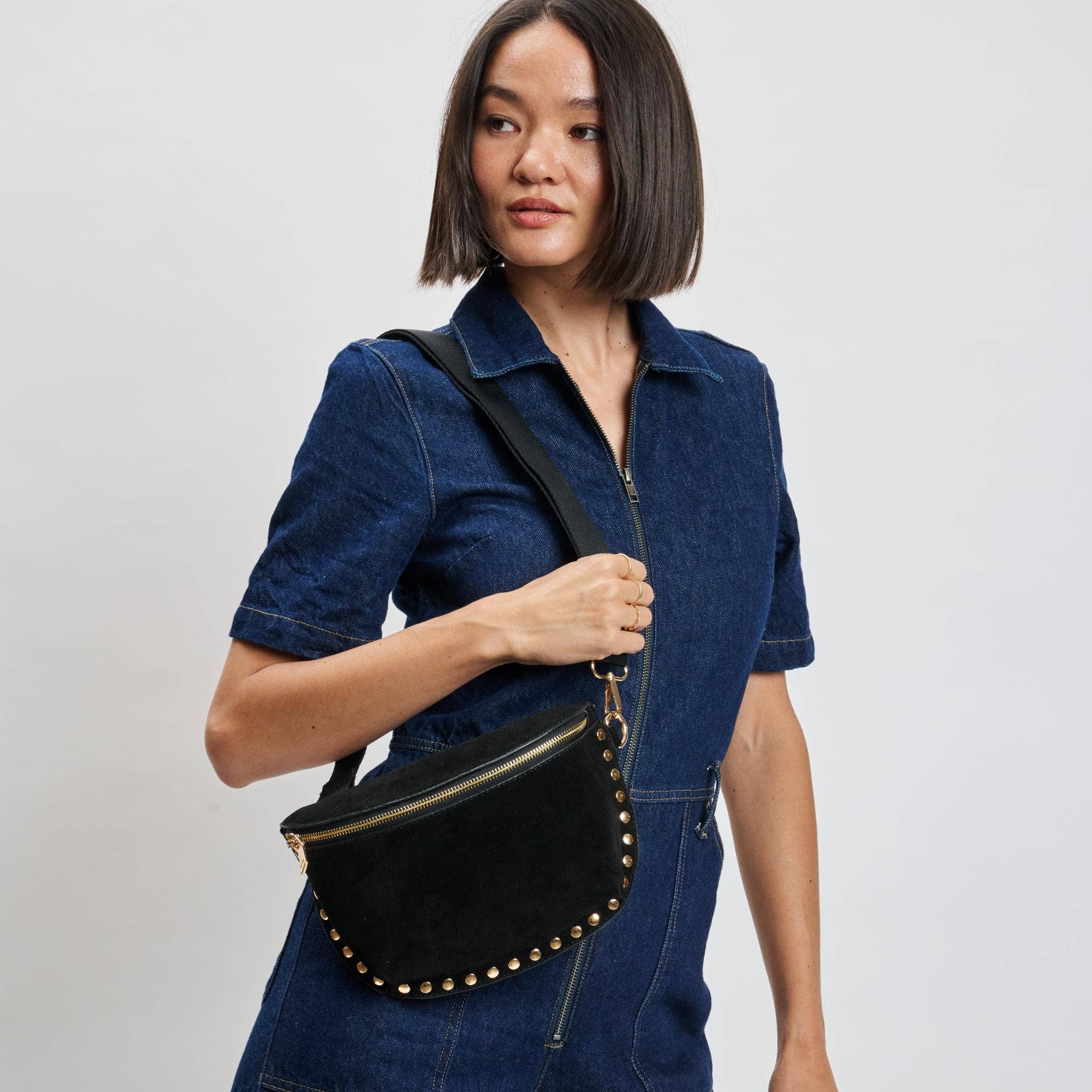 Moda Luxe Gizelle-Suede Belt Bag