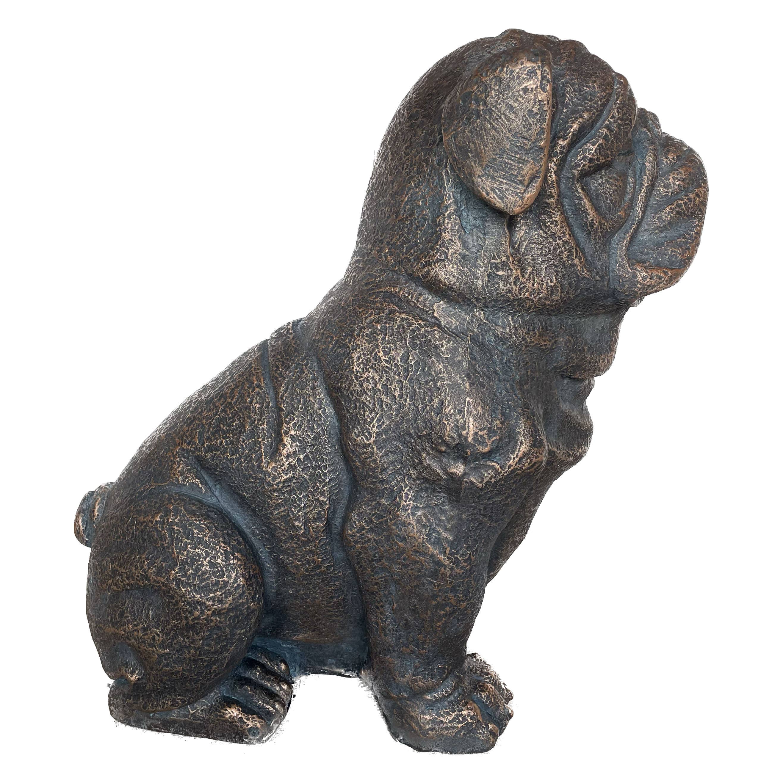 Sitting Bulldog Garden
Resin Statue 16"