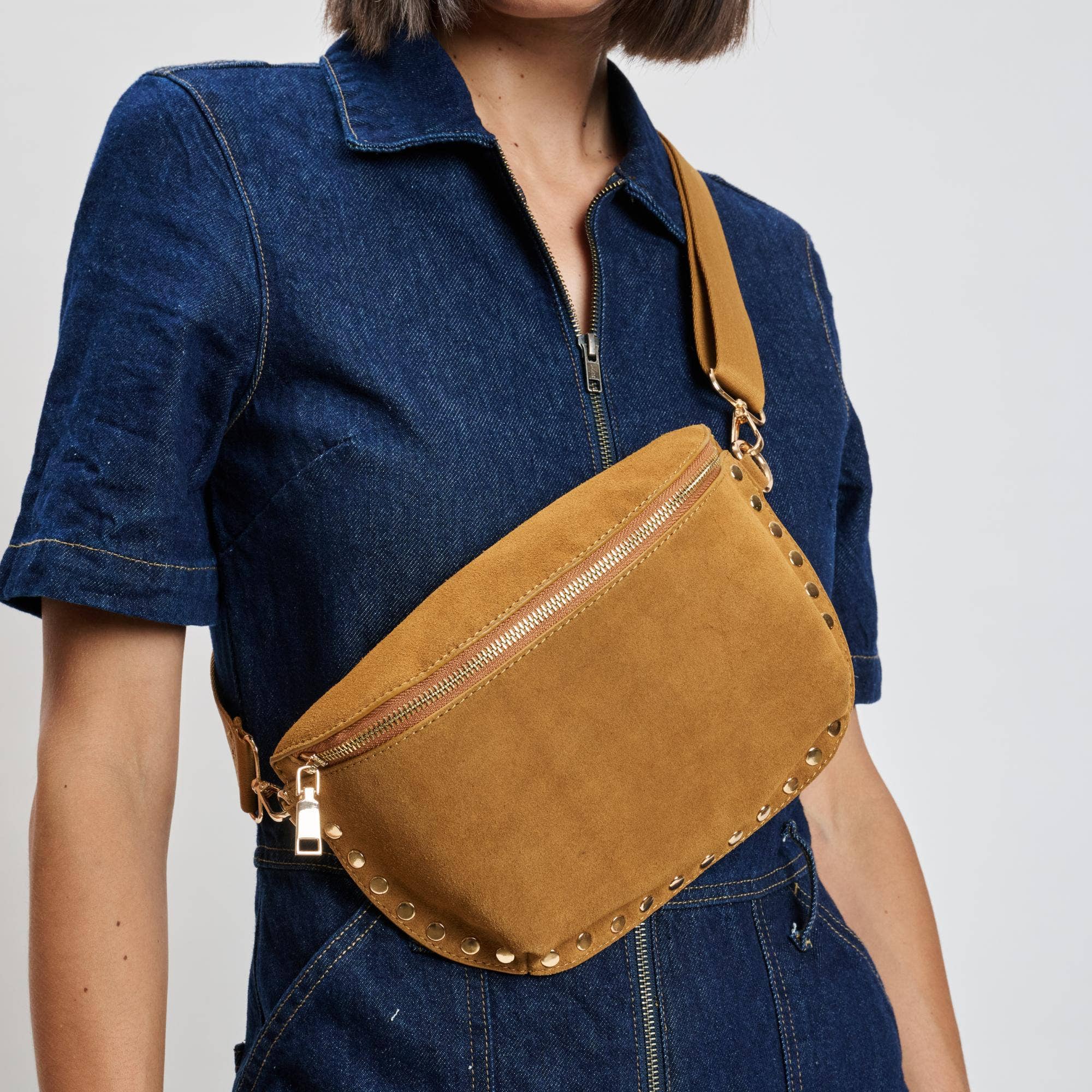 Moda Luxe Gizelle-Suede Belt Bag