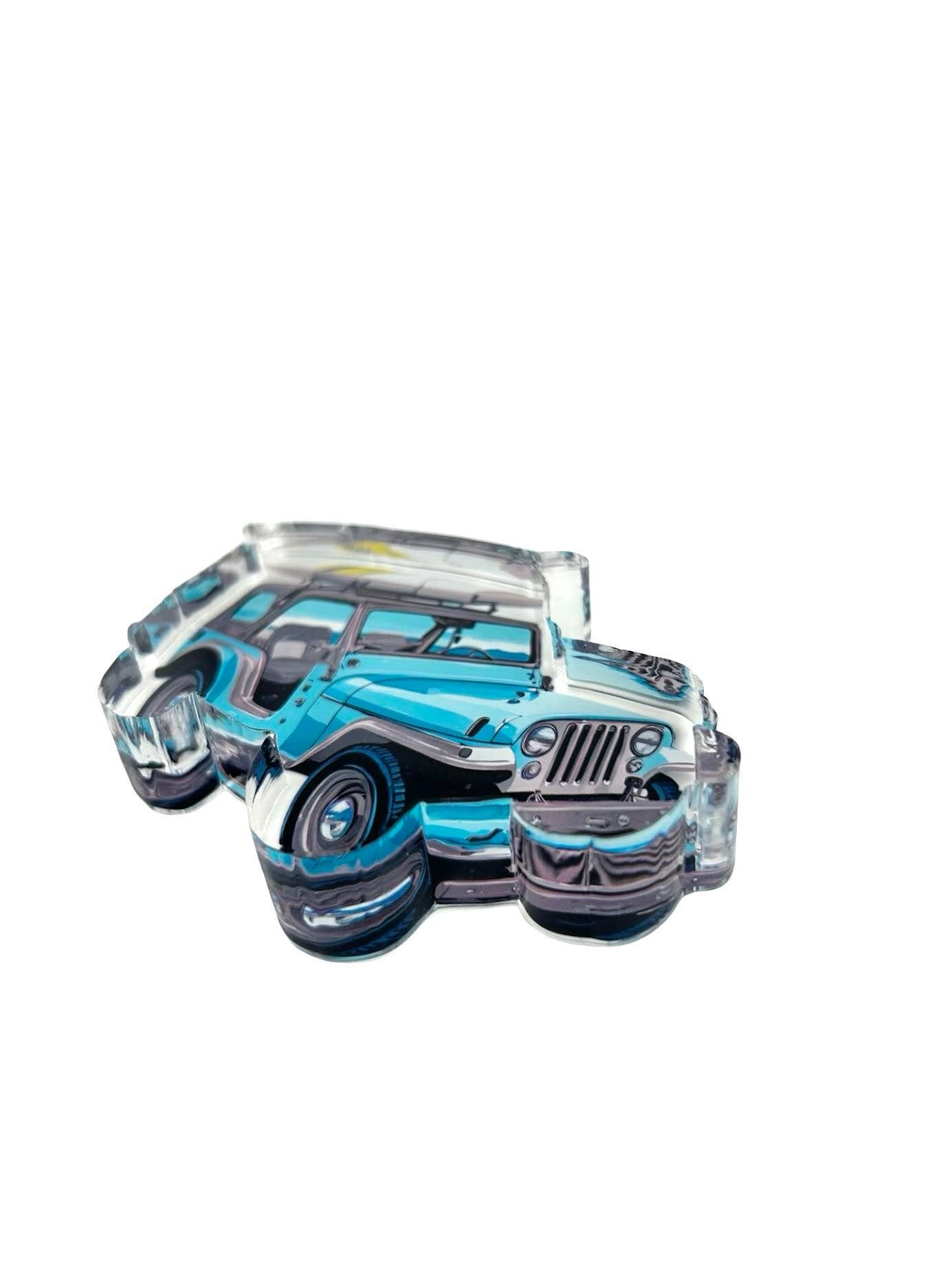 Acrylic Napkin Weight, Jeep