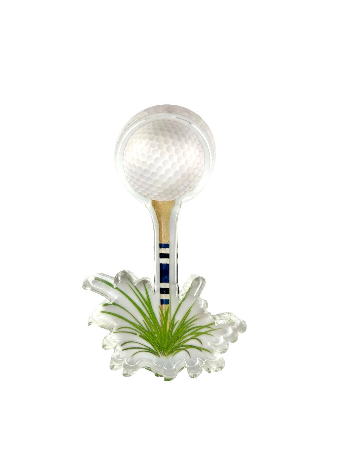 Acrylic Napkin Weight, Golf