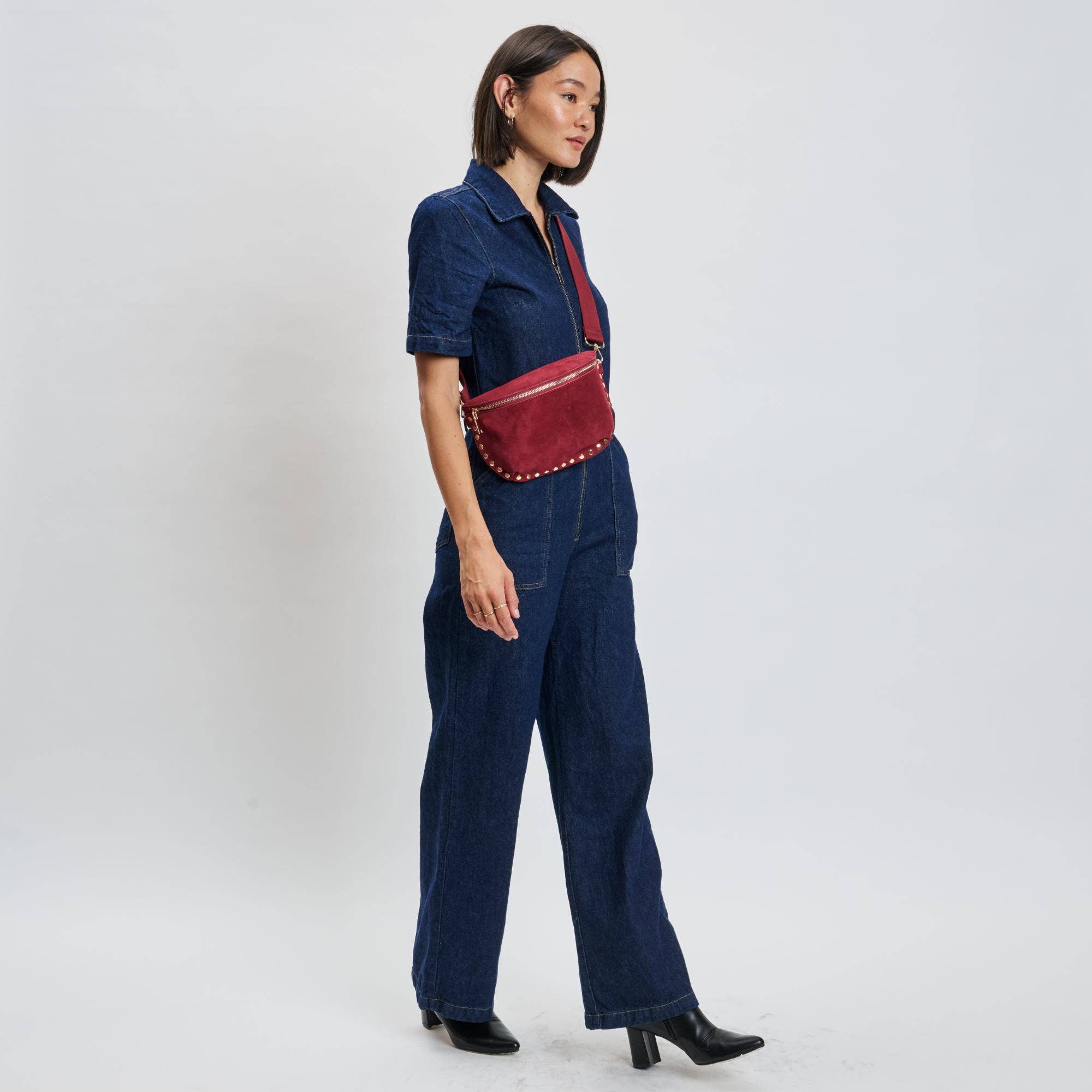 Moda Luxe Gizelle-Suede Belt Bag