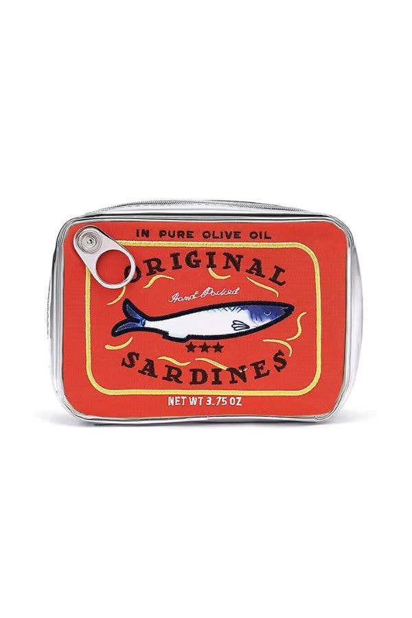 Sardine's Tin Can Gift Cosmetic Bag-Blue