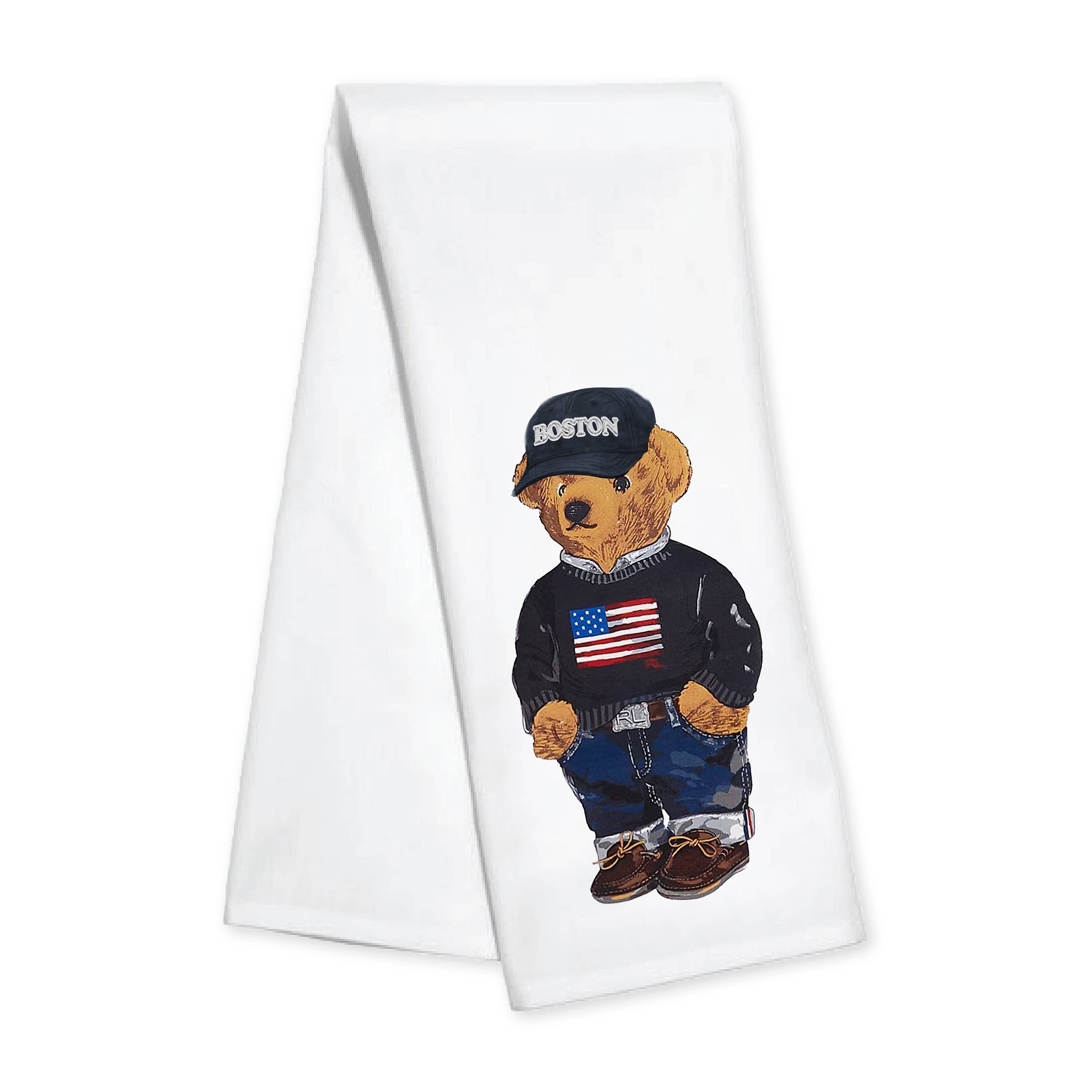 Kitchen Towel- American Flag Bear - Fair Haven/Rumson