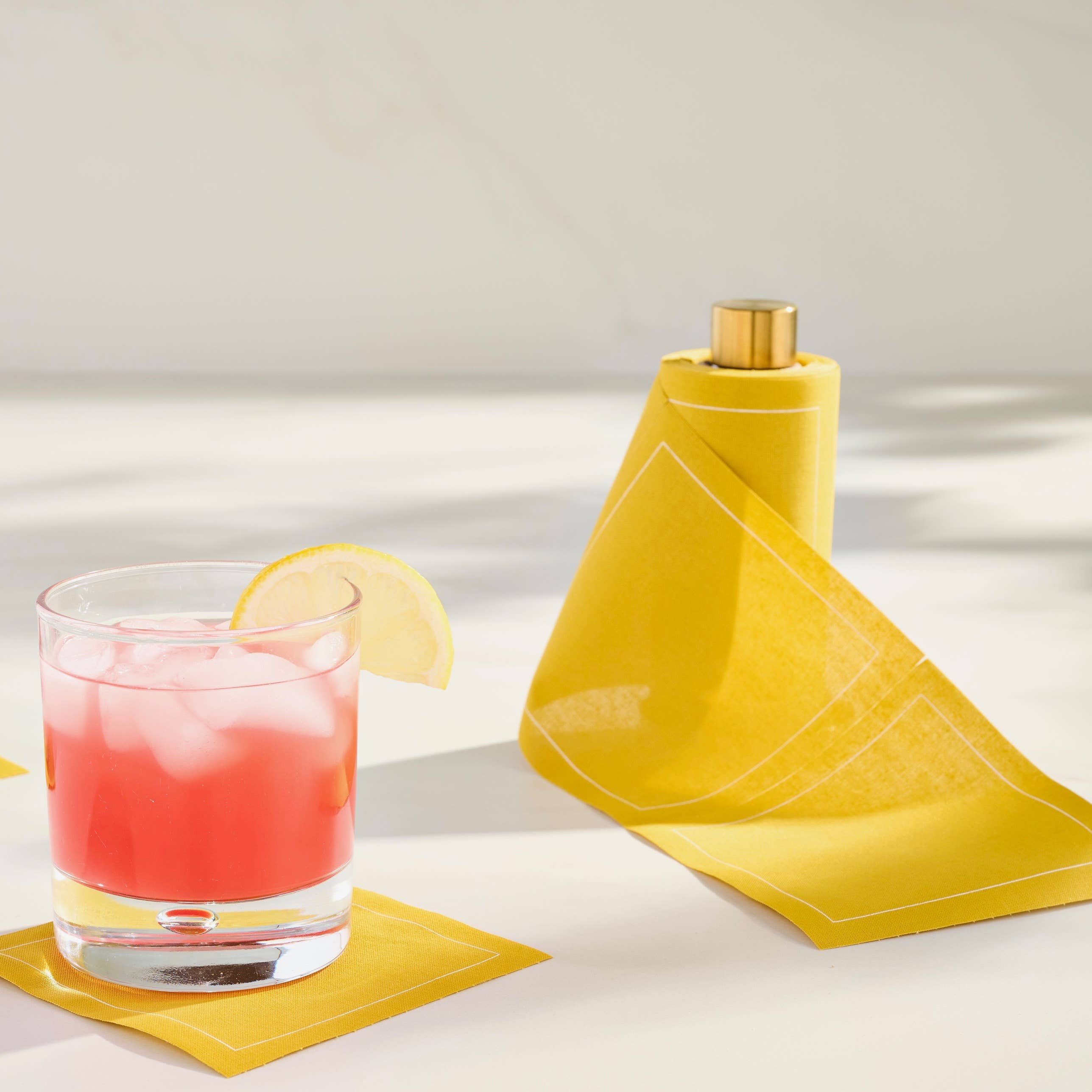 COCKTAIL SIZE Gold Stand | For Cocktail Napkin Rolls