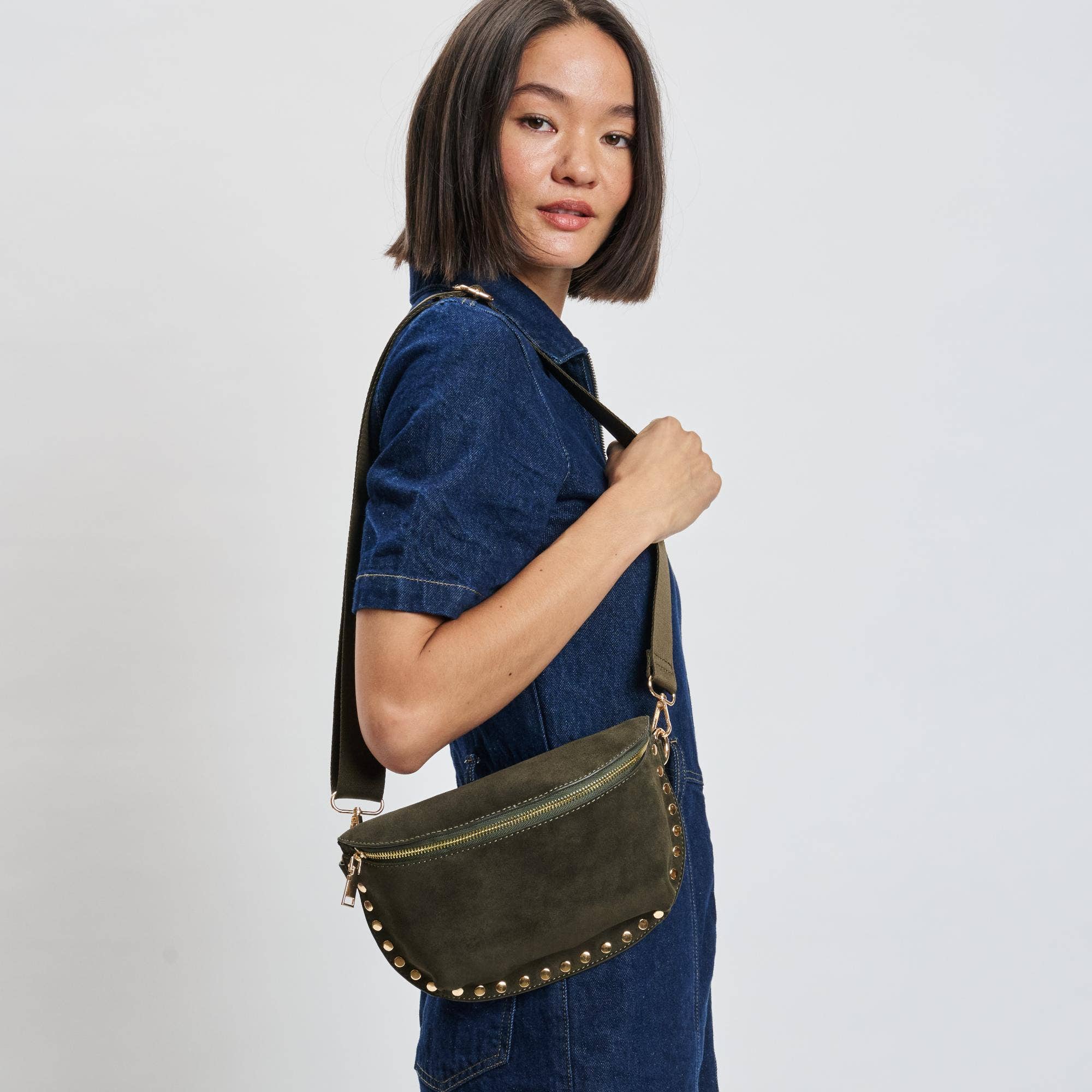 Moda Luxe Gizelle-Suede Belt Bag