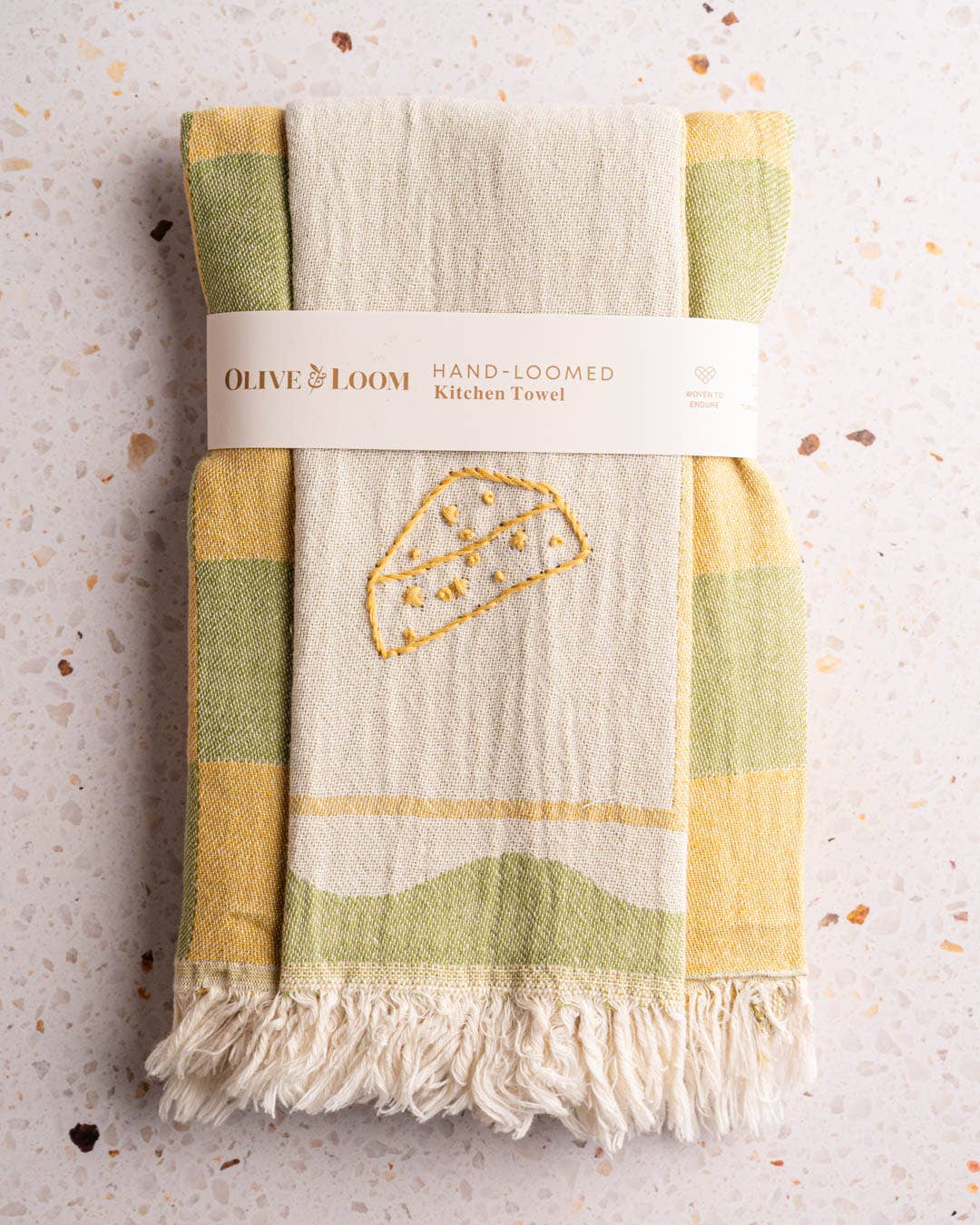 Cheese - Hand Stitched Kitchen Towel