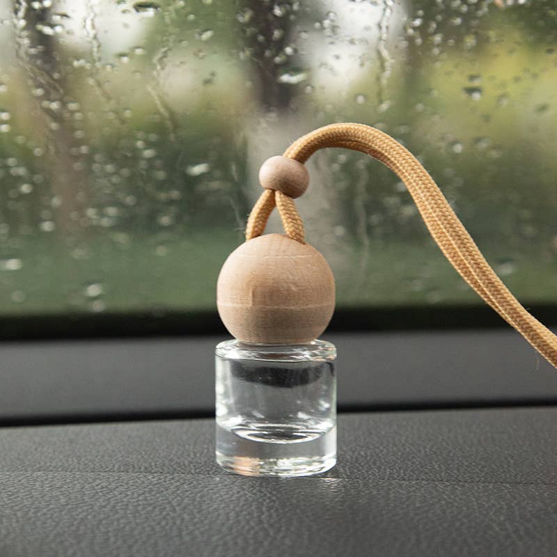 Ball Shaped Cap Car Air Freshener Glass Perfume Bottle