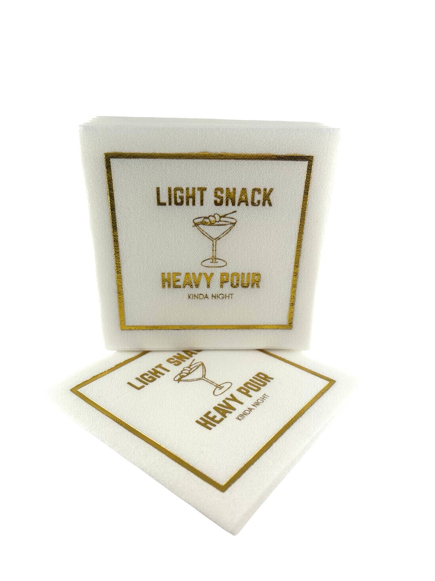 Linen-Feel Cocktail Napkins, Light Snack