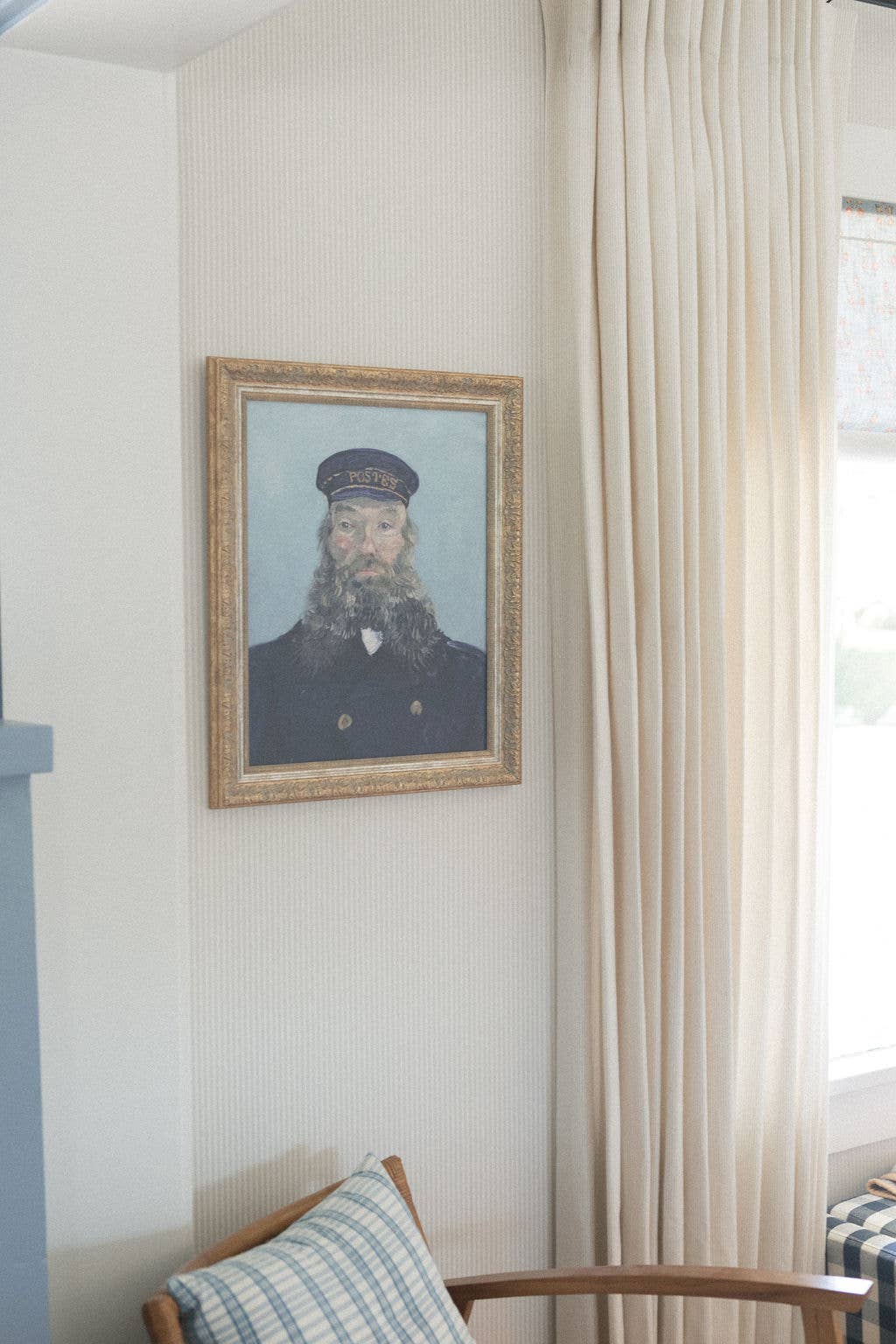 Portrait of a Postman Framed Antique Art