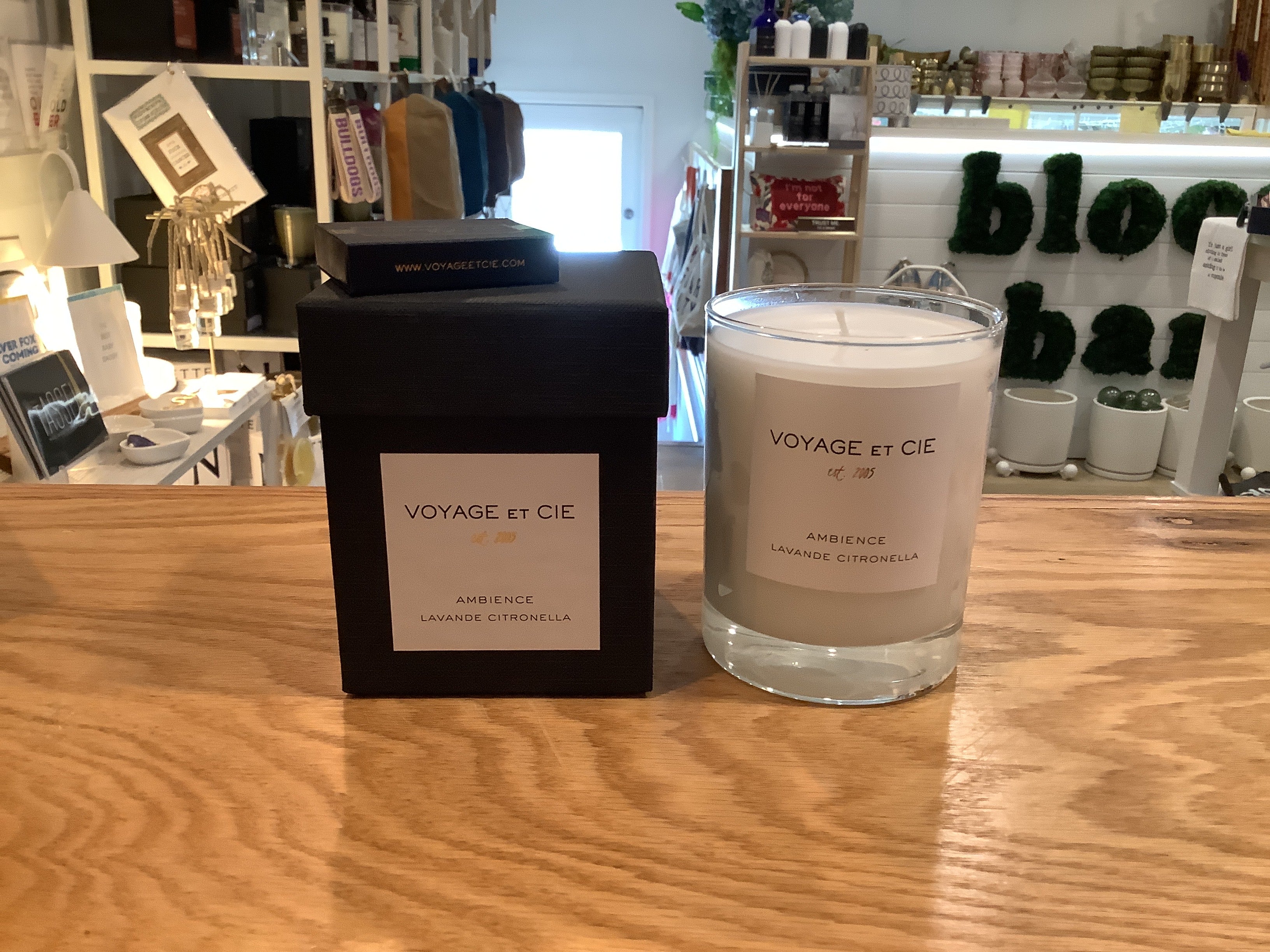 Voyage et Cie-Citronella small candle LAVENDER