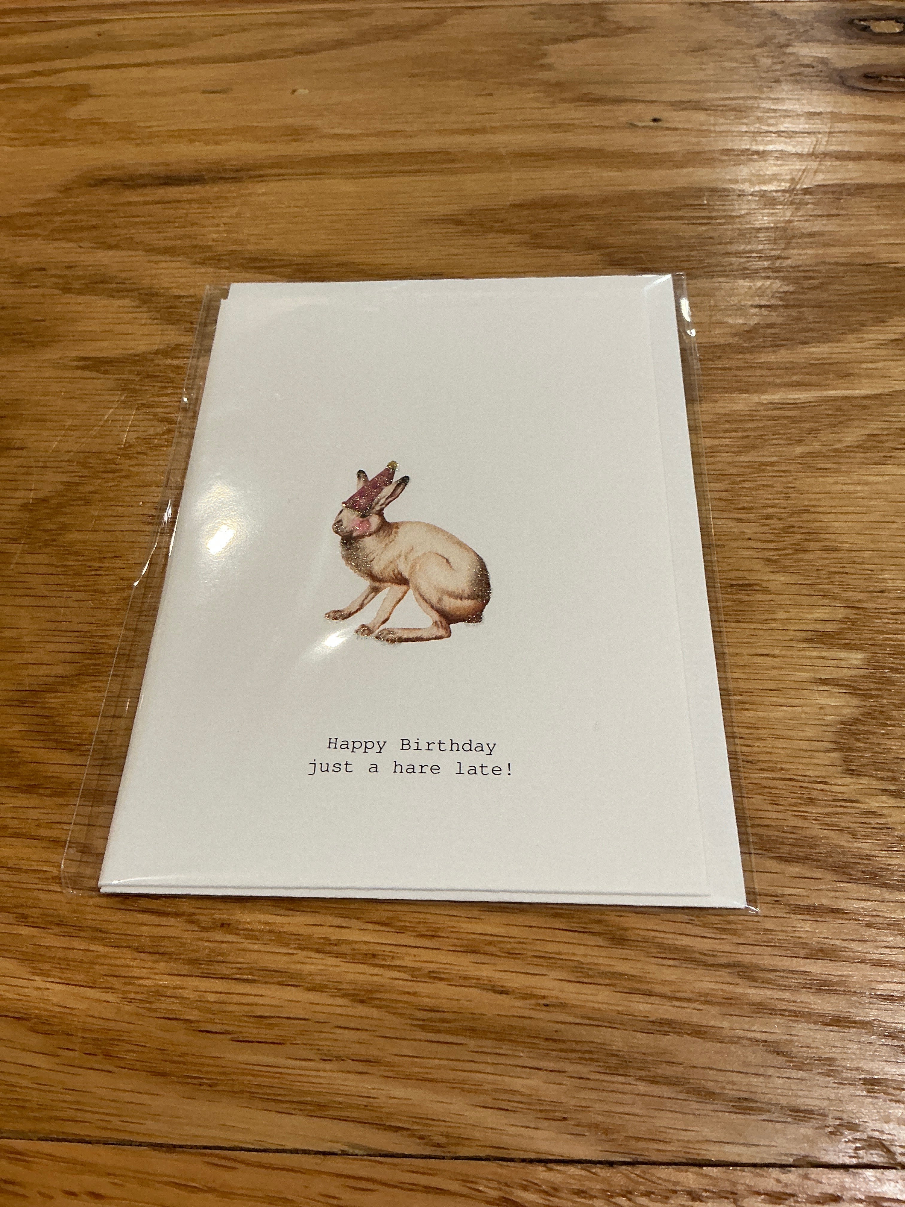 Happy Birthday Just a Hare Late
