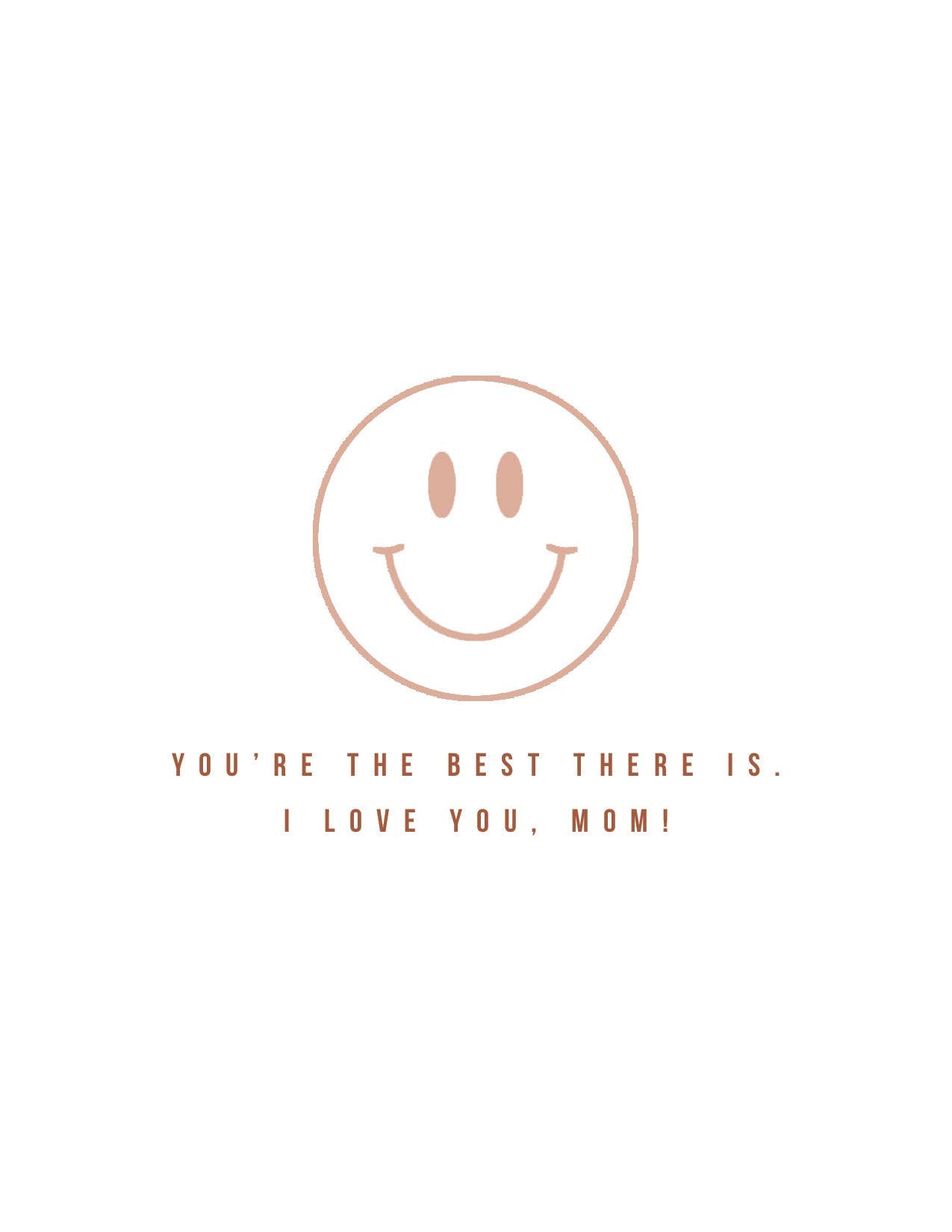 Smiley Face Mother's Day Card