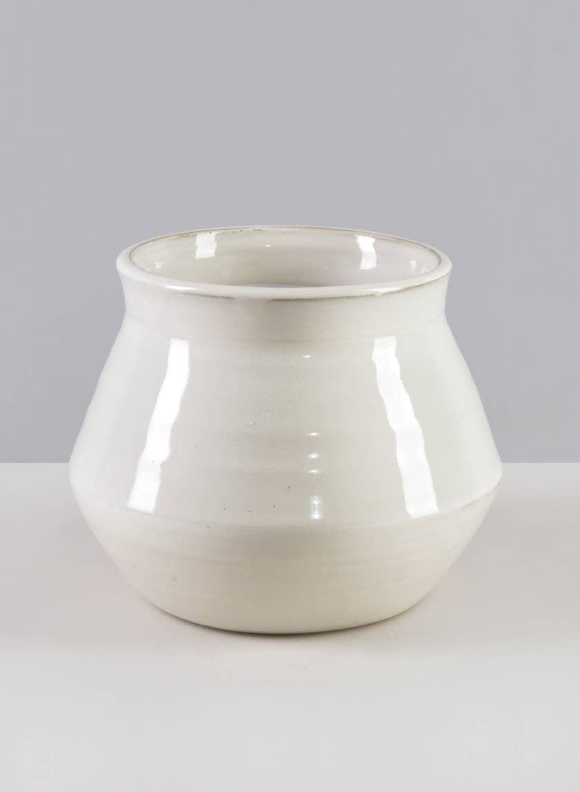 7in Wide Kasama White Artisan Bowl