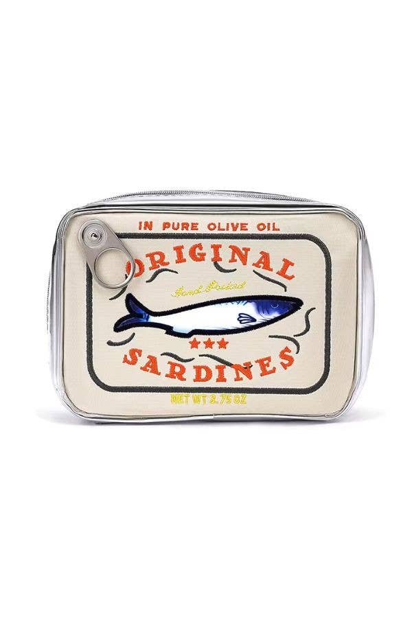Sardine's Tin Can Gift Cosmetic Bag-Green