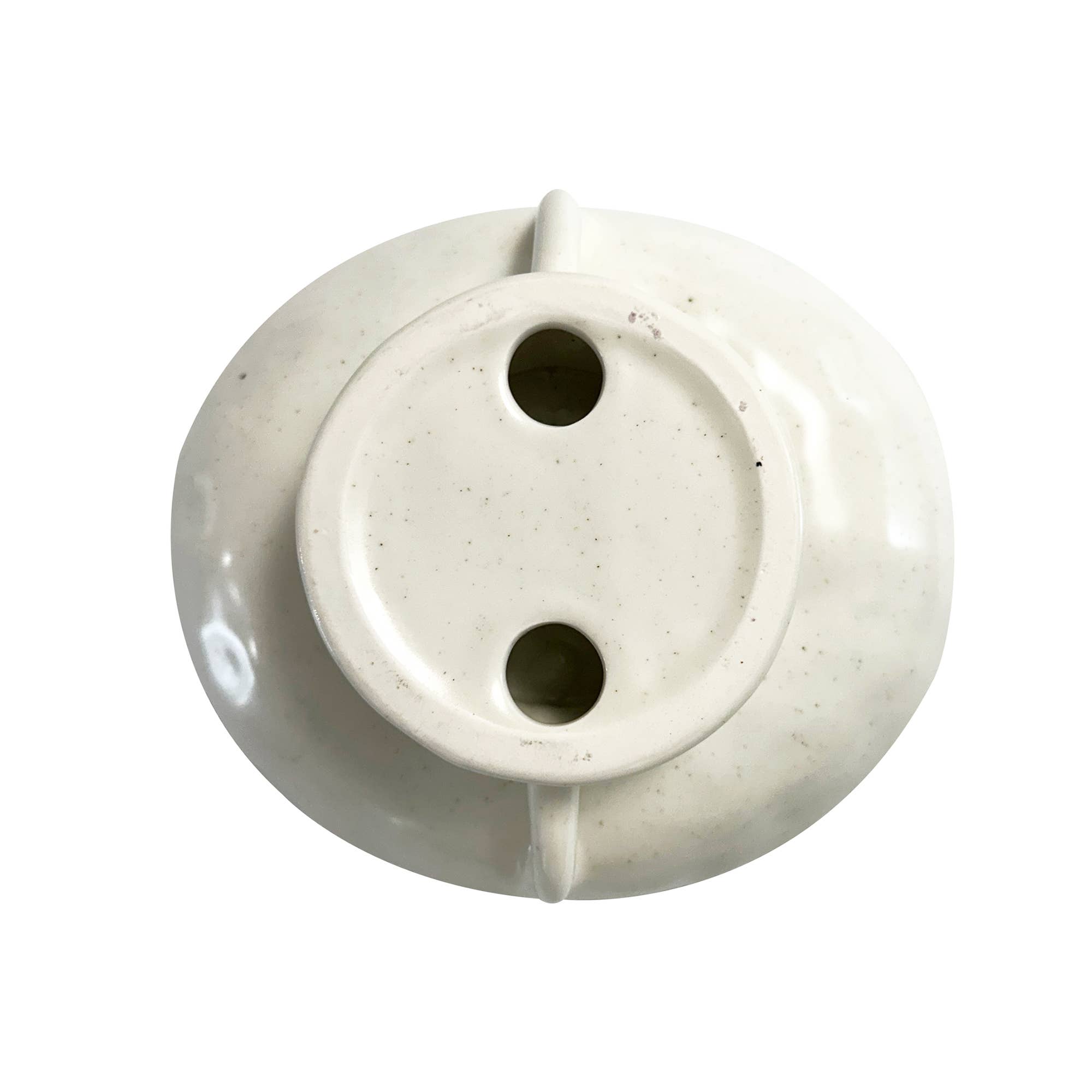 Fox Run White Ceramic Fruit Bowl, 3.5" x 8" x 9"