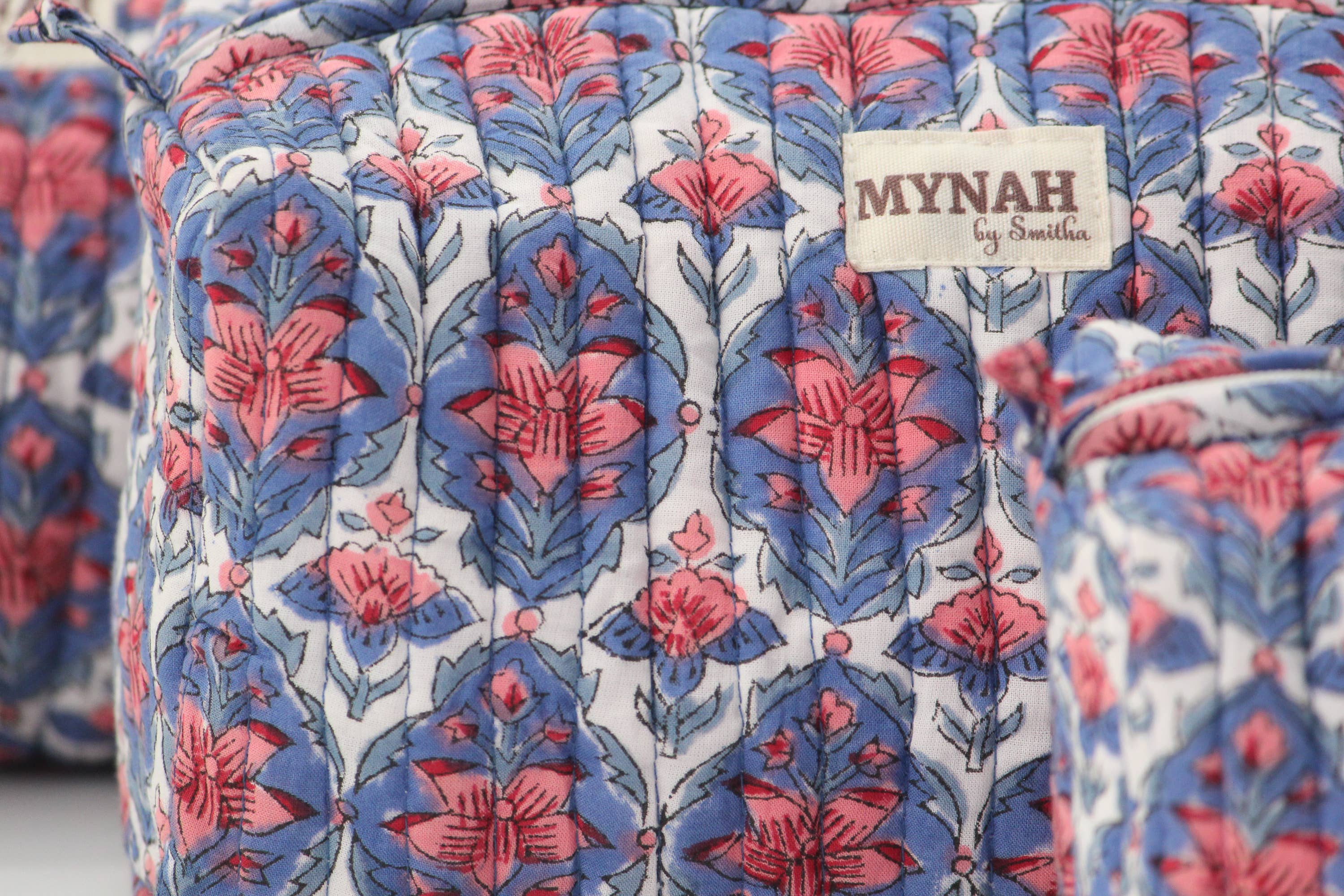 Nantucket floral print travel/make up/organizer/bag-Set of 3