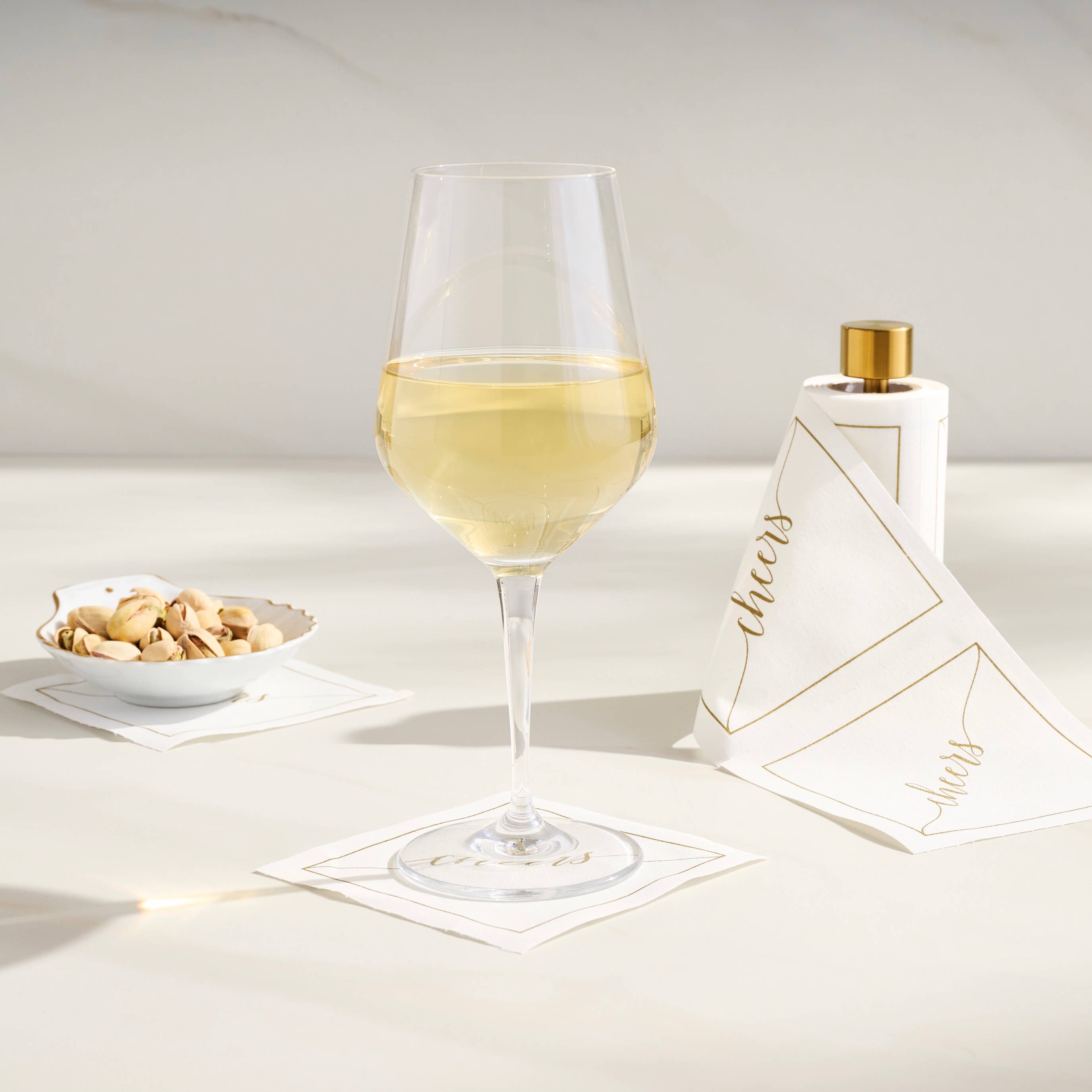 COCKTAIL SIZE Gold Stand | For Cocktail Napkin Rolls