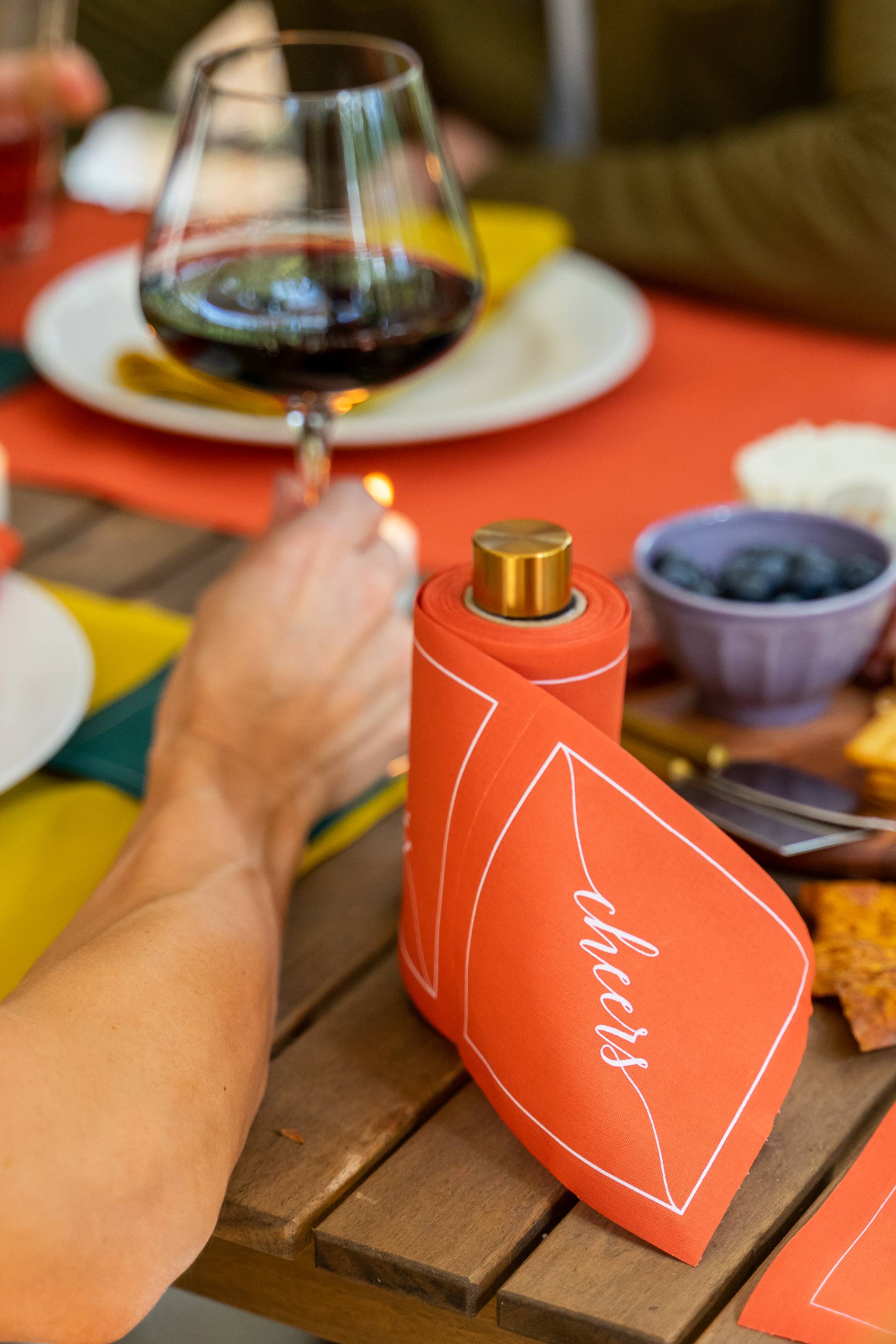 COCKTAIL SIZE Gold Stand | For Cocktail Napkin Rolls