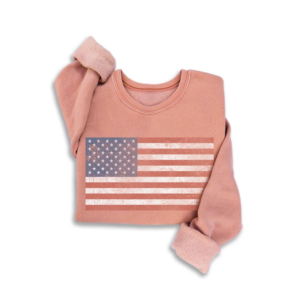 VINTAGE AMERICAN FLAG MINERAL SWEATSHIRTS