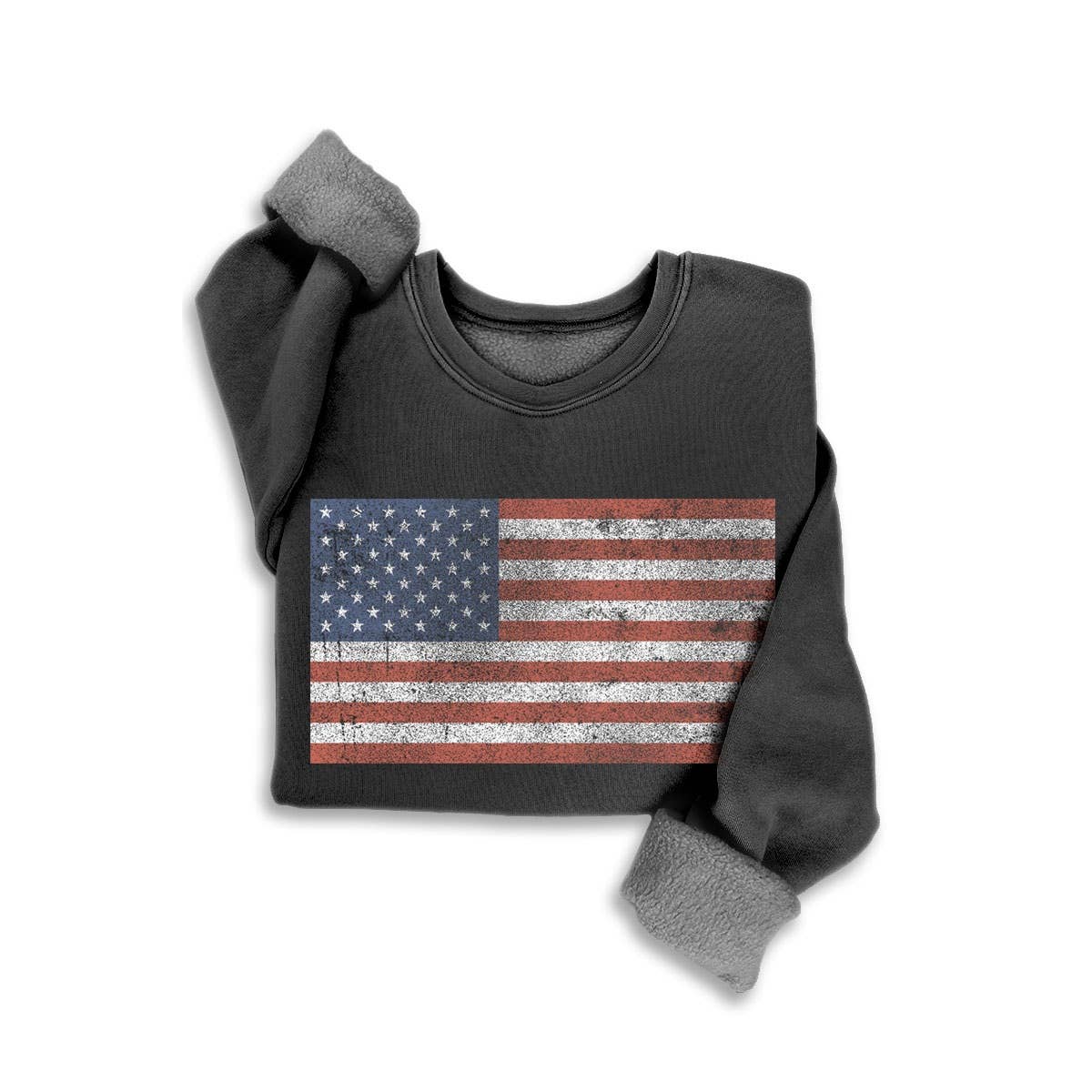 VINTAGE AMERICAN FLAG MINERAL SWEATSHIRTS