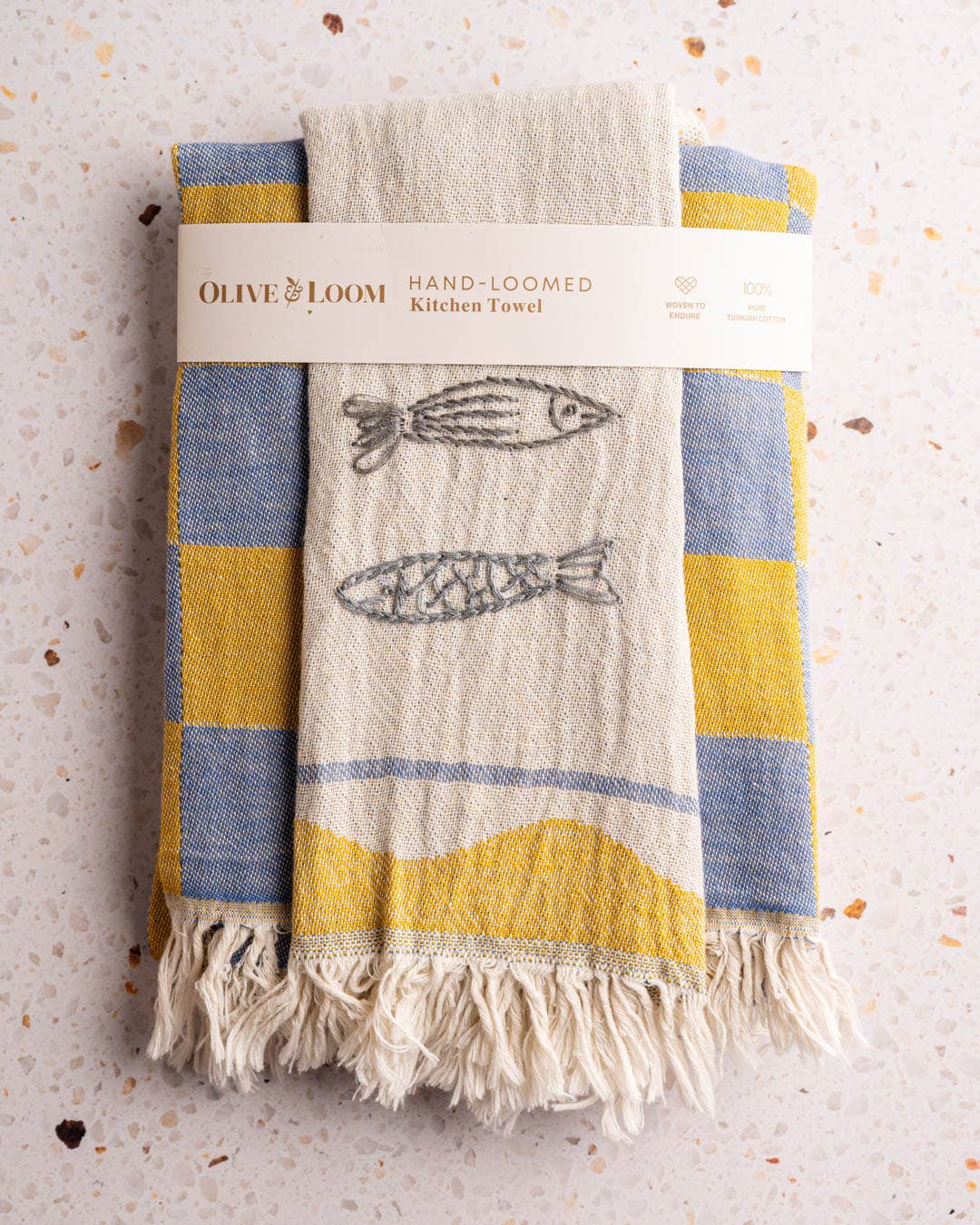 Sardine - Hand Stitched Kitchen Towel
