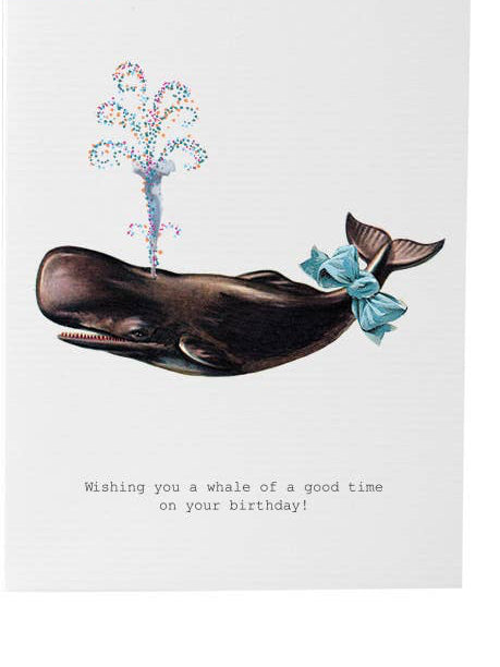 A Whale Of A Good Time Birthday Card